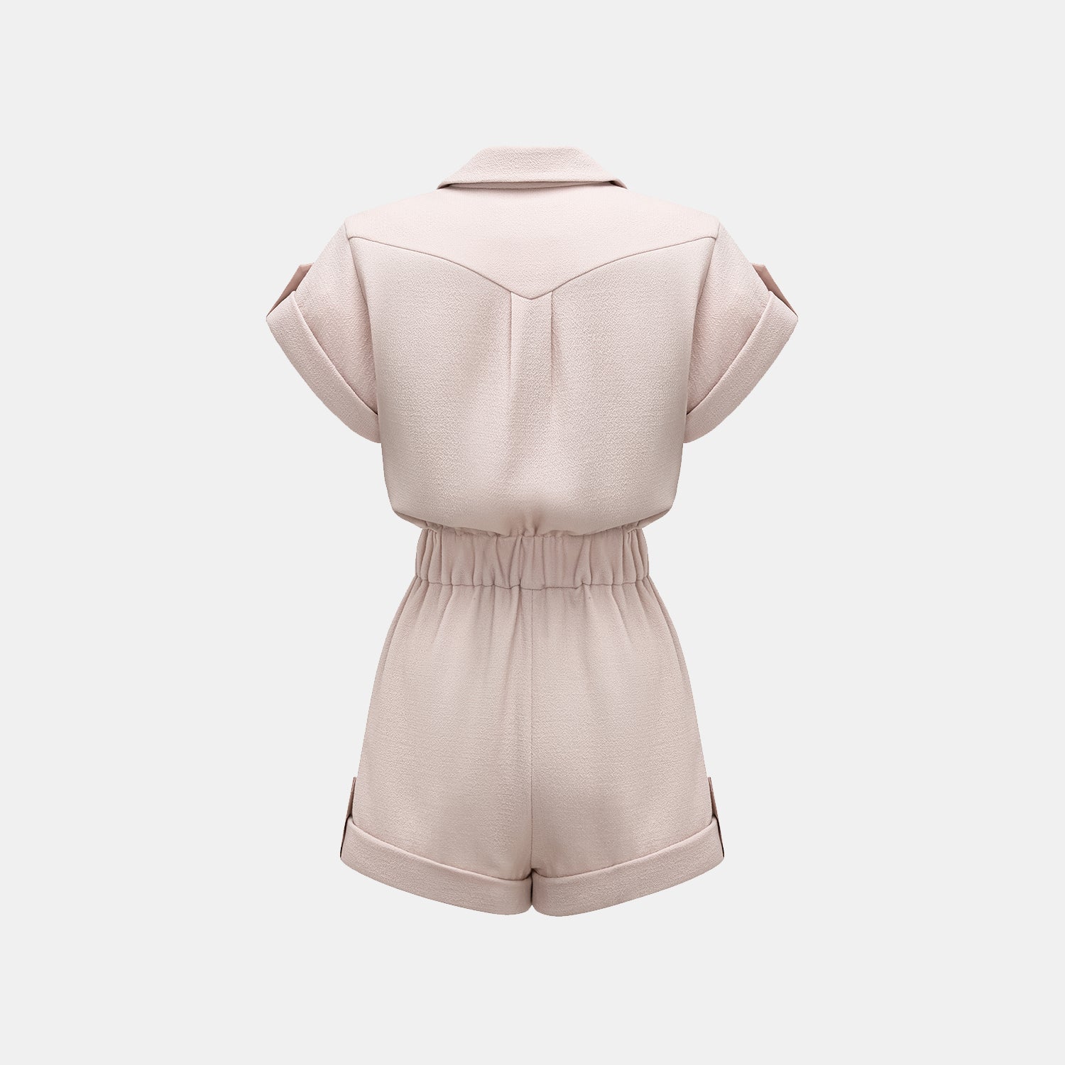 "The Top" 英國頂級雙面縐紗連身褲—Taupe