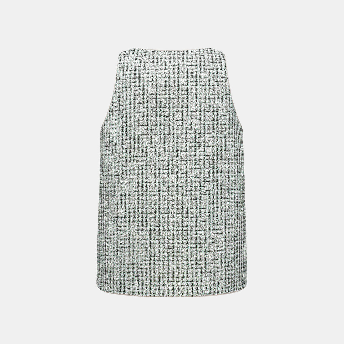 “Weekend at Monaco” 彩織亮片鑲藝花呢背心—Chartreuse Swizzle夏翠絲旋舞