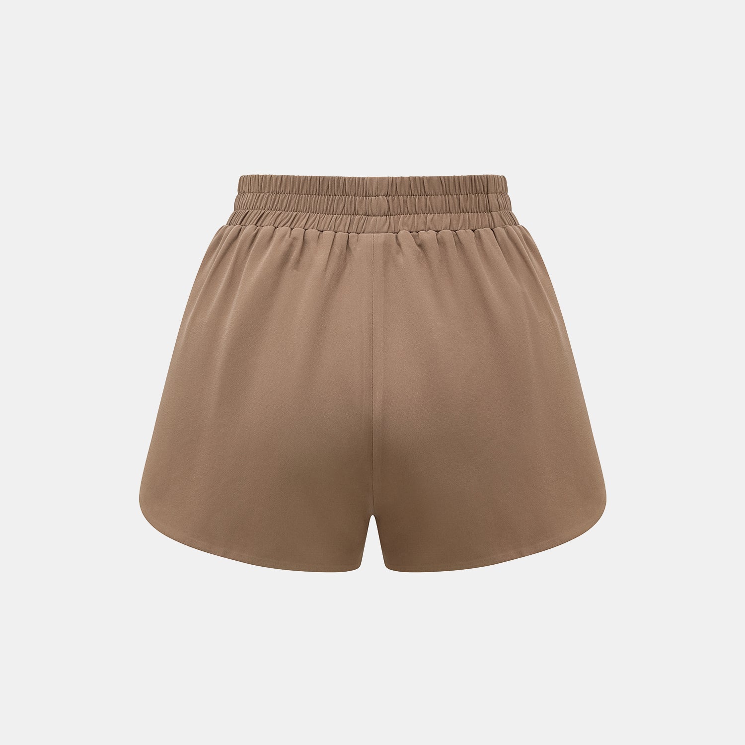 “Easy-go Chic” 肌理醋酸西裝罩衫/短褲套裝—Mocca