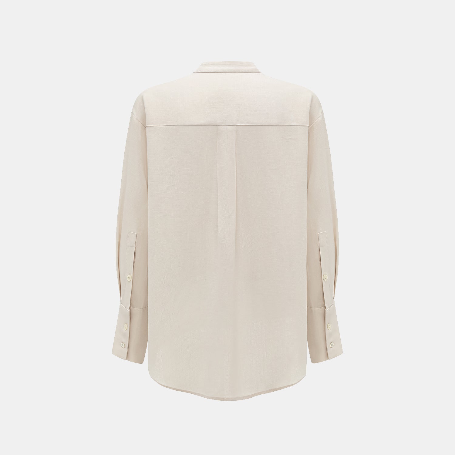 “知性時刻” 特殊絲竹肌理工藝醋酸襯衫—茶曦