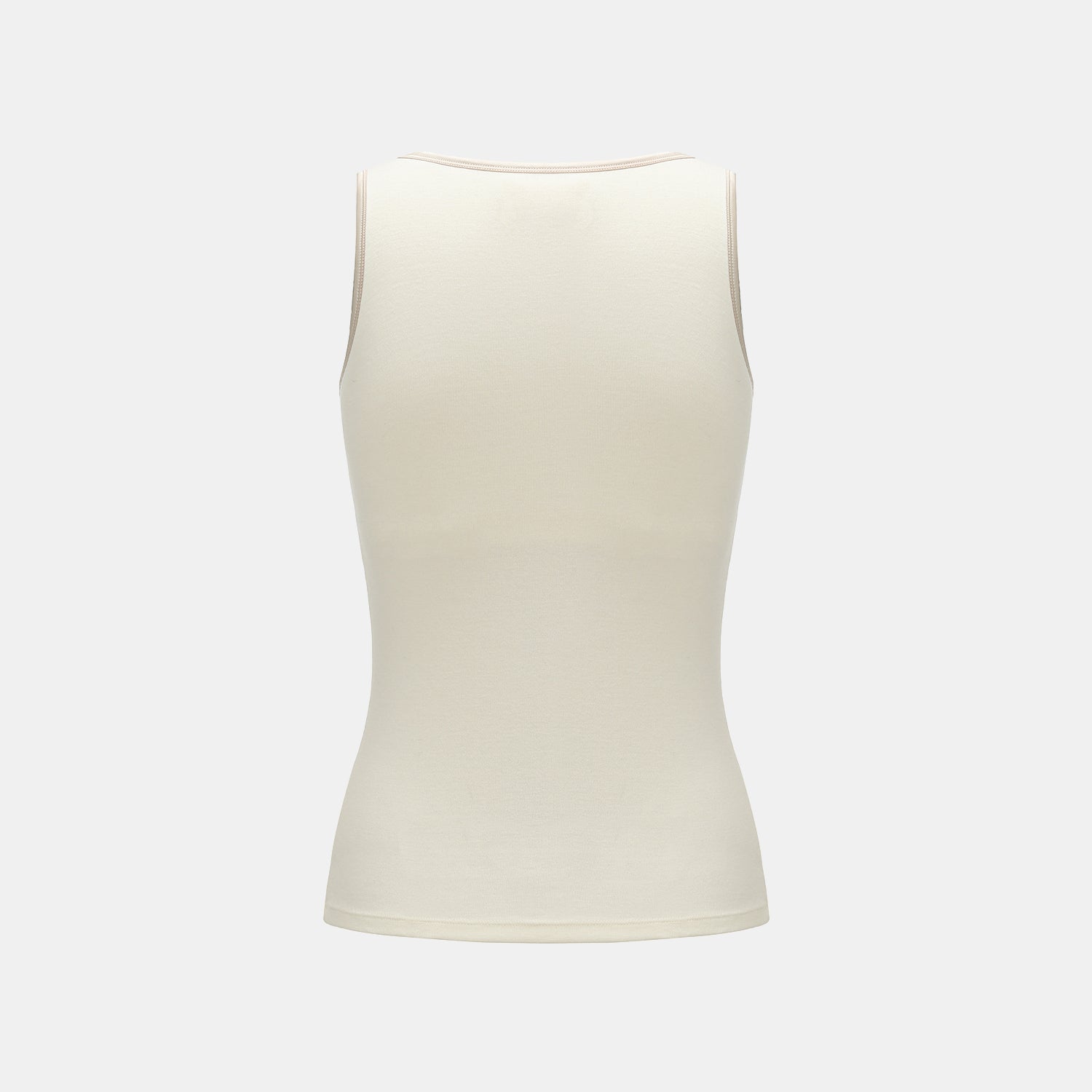 "Heart Warmth"極柔羊毛緞邊BraTop—柔煦白