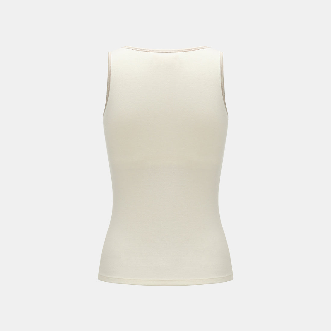 "Heart Warmth"極柔羊毛緞邊BraTop—柔煦白