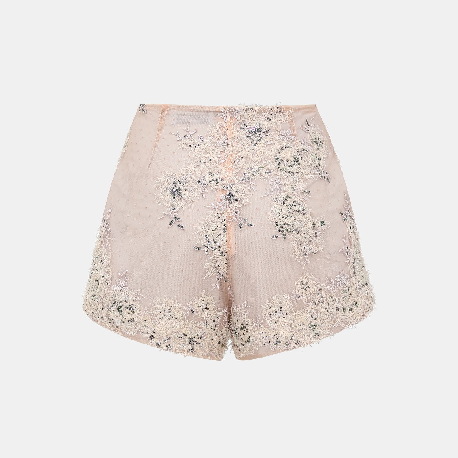 "Imperial Gala."  奢華蕾絲珠繡輕國風短褲
