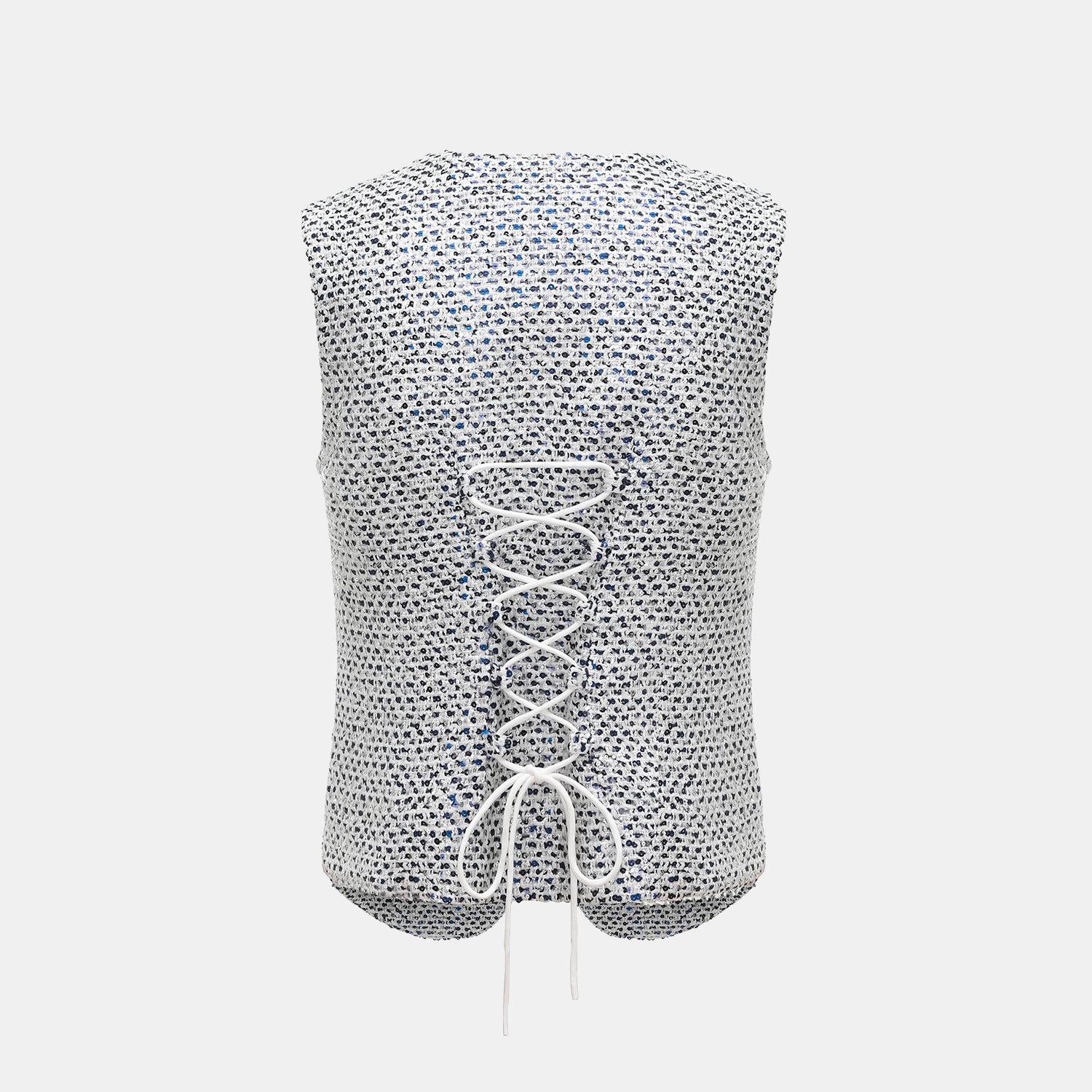 “Westminister Weekdays” 輕薄花呢綁帶西裝馬甲背心- Rational