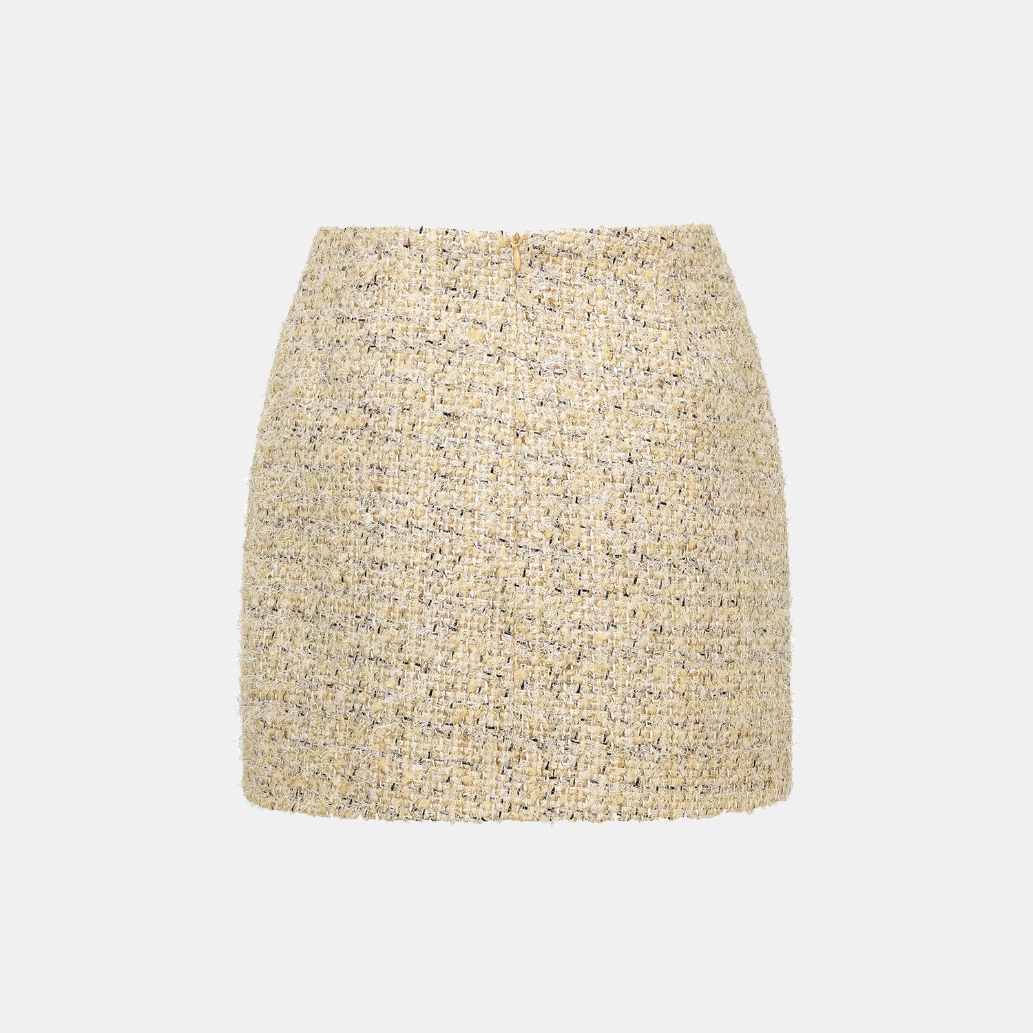 "Winter Versailles" Tweed Skirt - Purple/Gold 