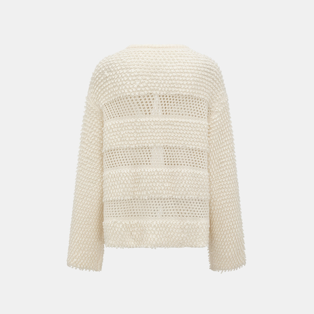 “Winter Diary” 100% Cashmere雲絨立體羽圈針織開衫—Cotton Haze棉野之曦