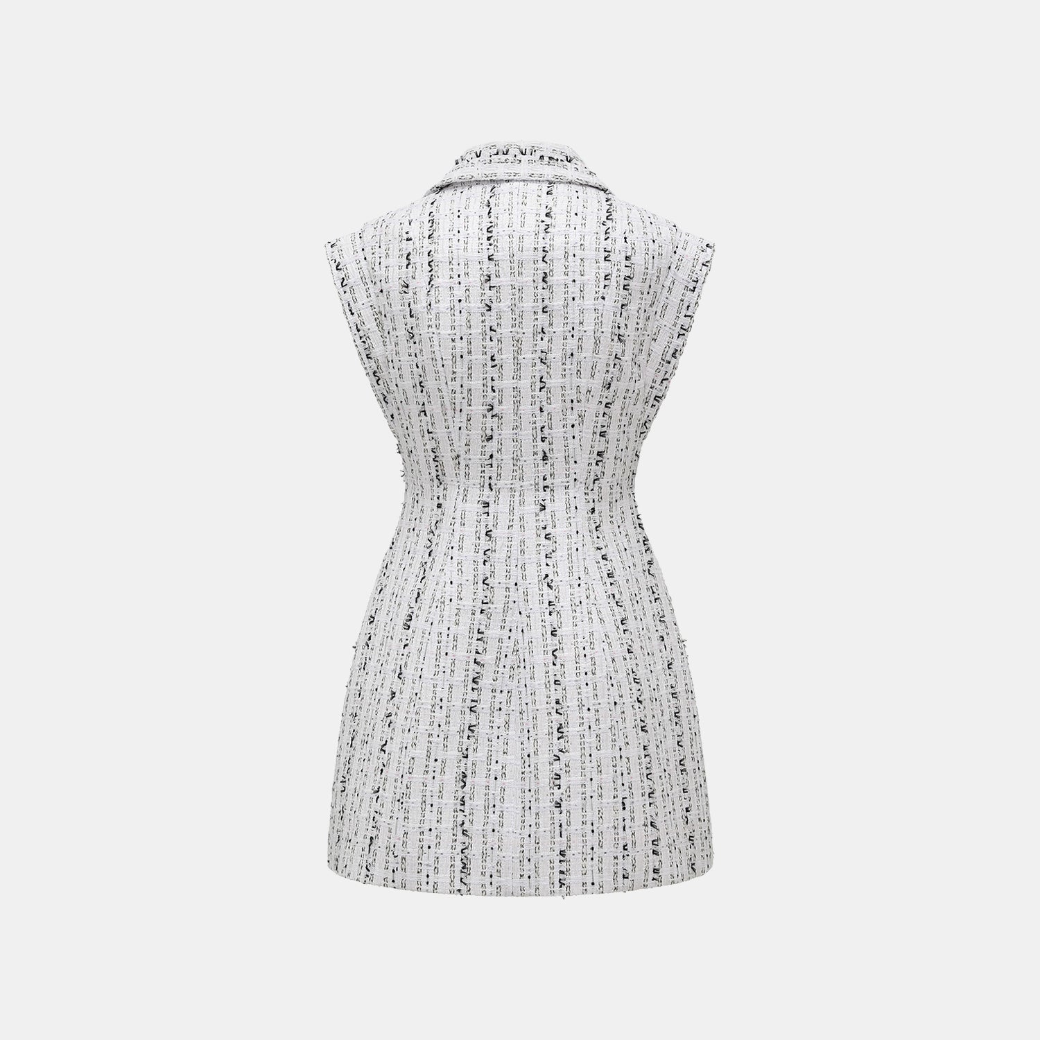 "Arcade of CherJoy Atelier." 法國夏日輕薄花呢立體剪裁馬甲背心洋裝—Celestial Ink