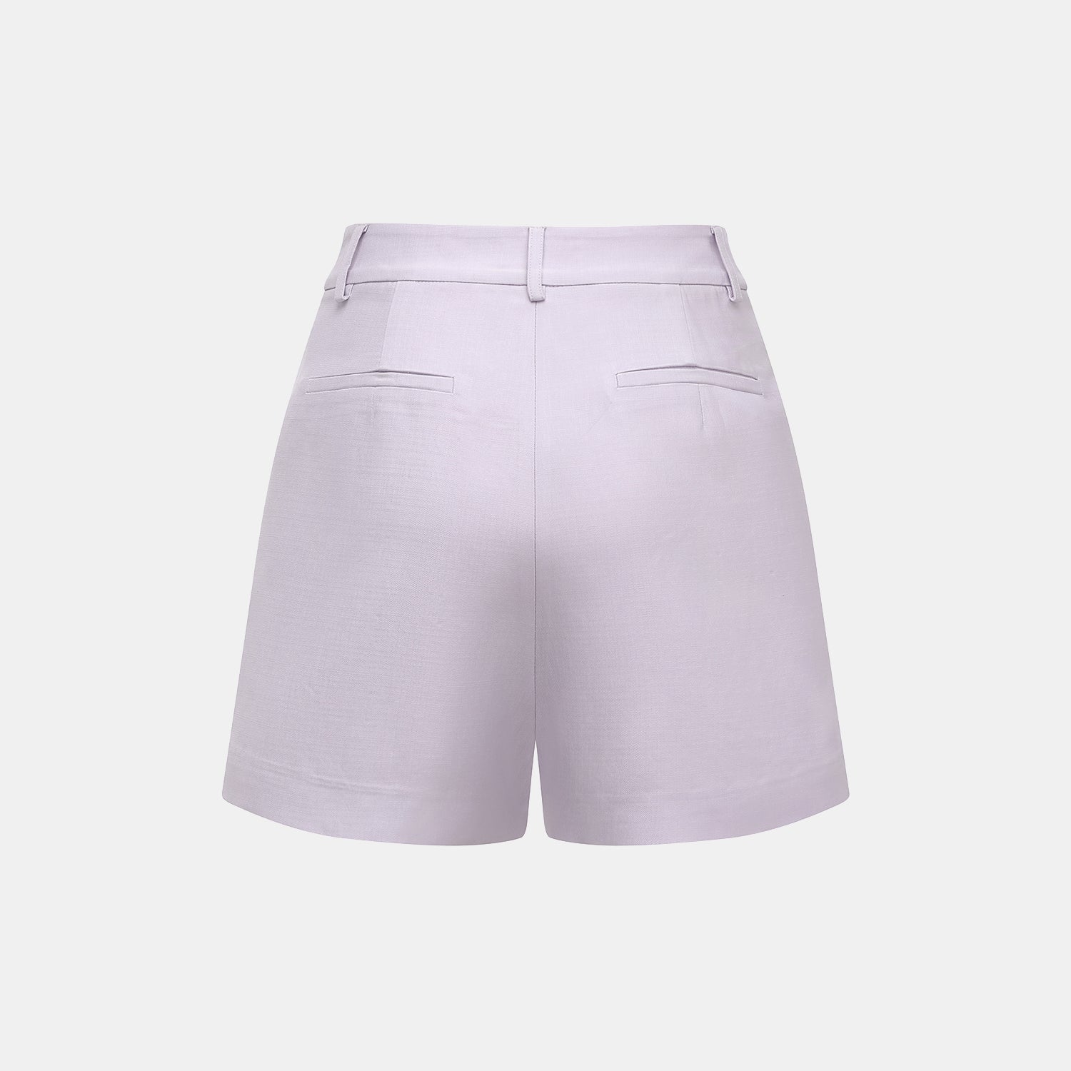 "Speak Sleek" 奢華輕薄麻感肌理醋酸短褲—Lilac
