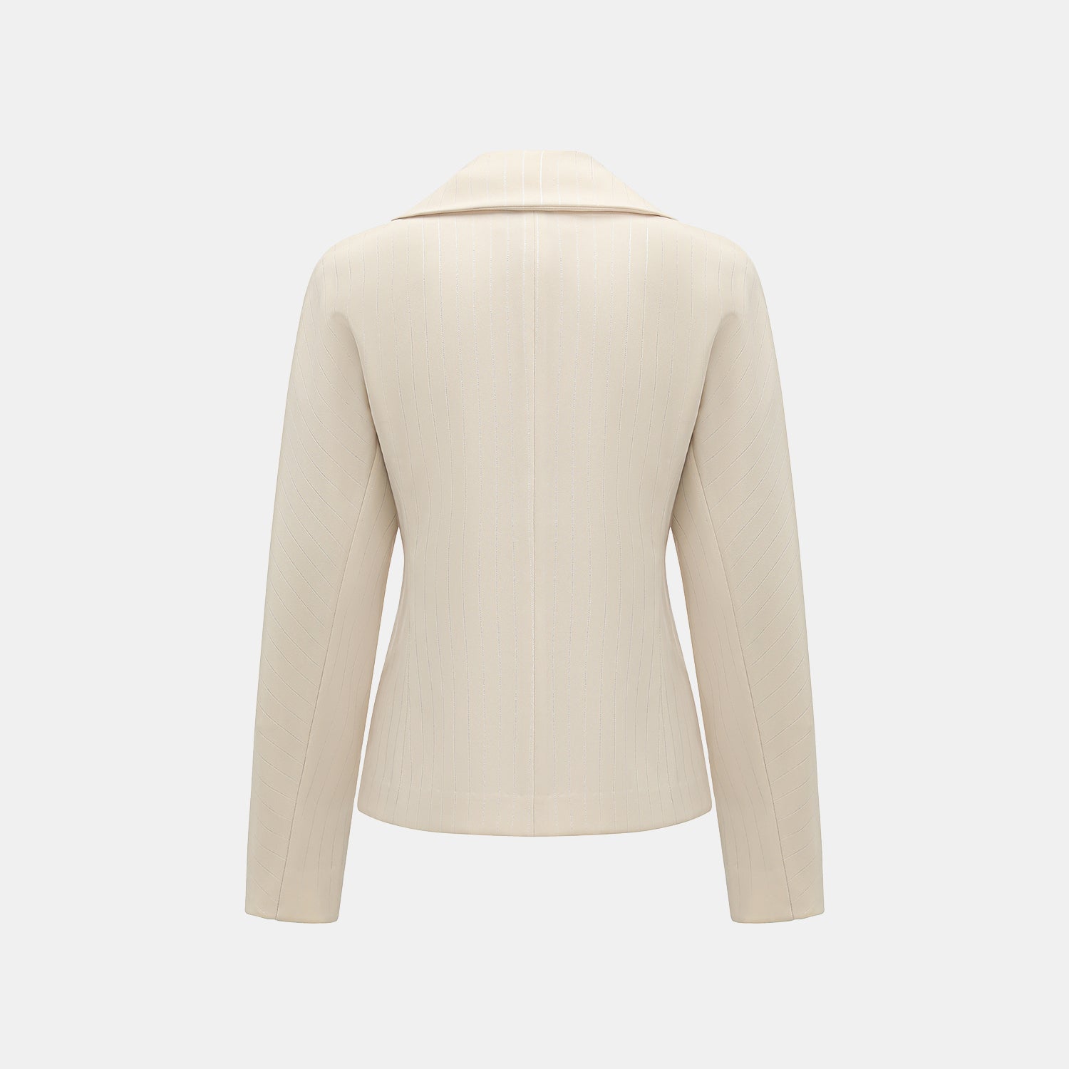 "Speak Sleek." 銀織工藝直條修身西裝外套—Drifted Light自由掠影