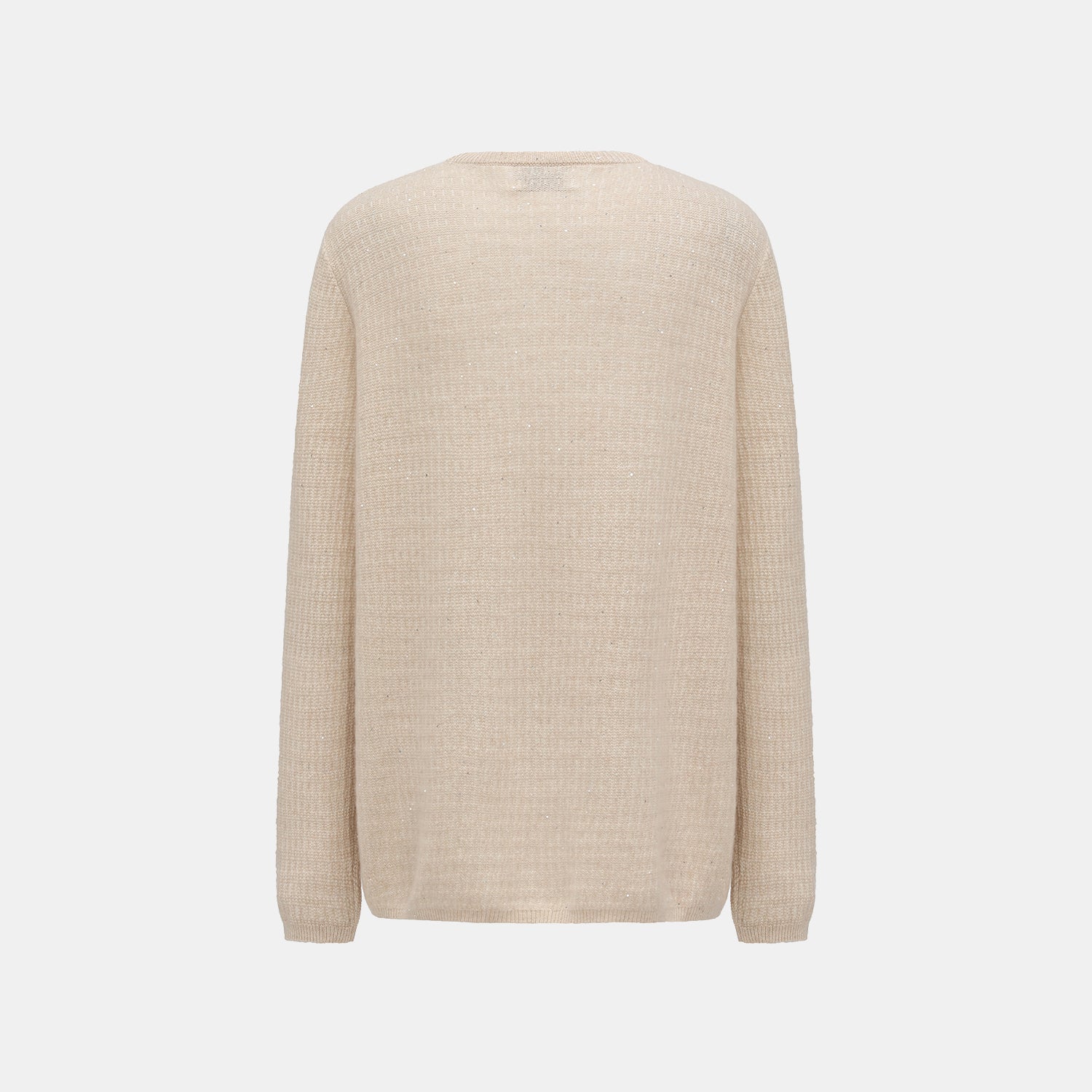 “Autumn Diary” 100% Cashmere極細絨柔星點低弧領針織上衣—Dream of Wheatfield麥田之夢