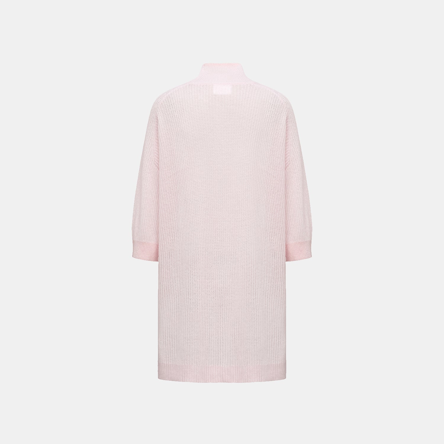 "Autumn Diary" Silk Cashmere Turtleneck Tunic—Rose Water 