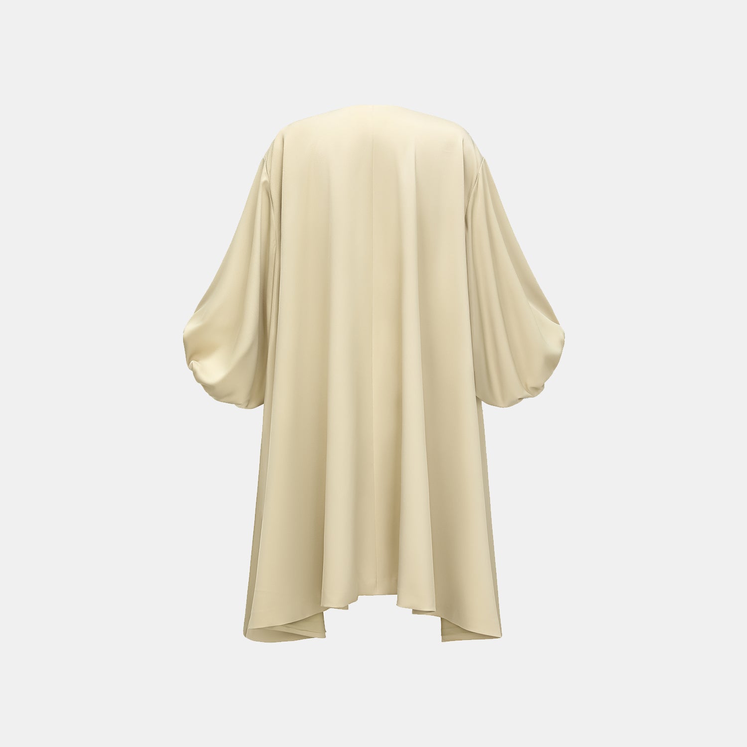 "True Grace" Vintage Crewneck Coat - Light Camel 