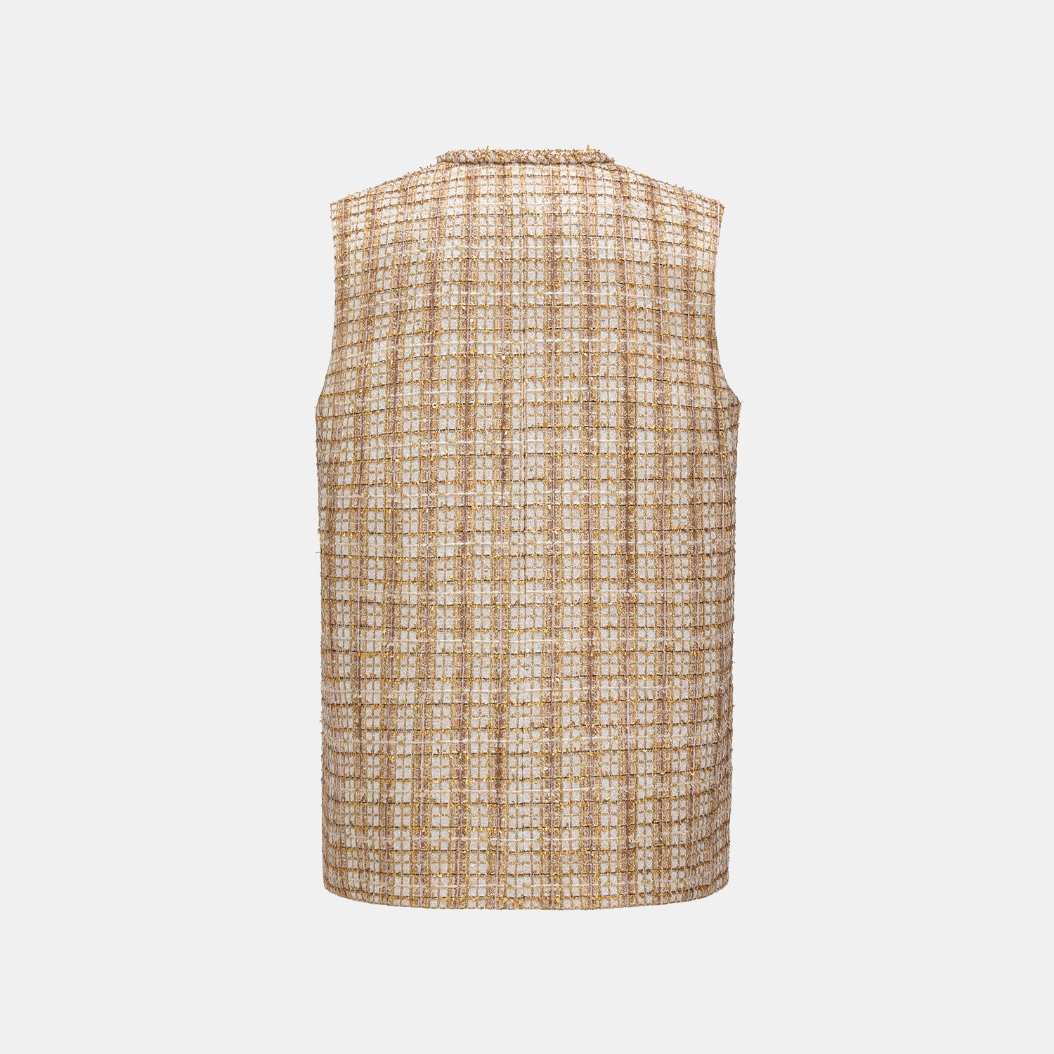 "Sloane Ave." 法國頂級縷金工藝蕾絲花呢馬甲背心—Versailles Chanson凡爾賽香頌