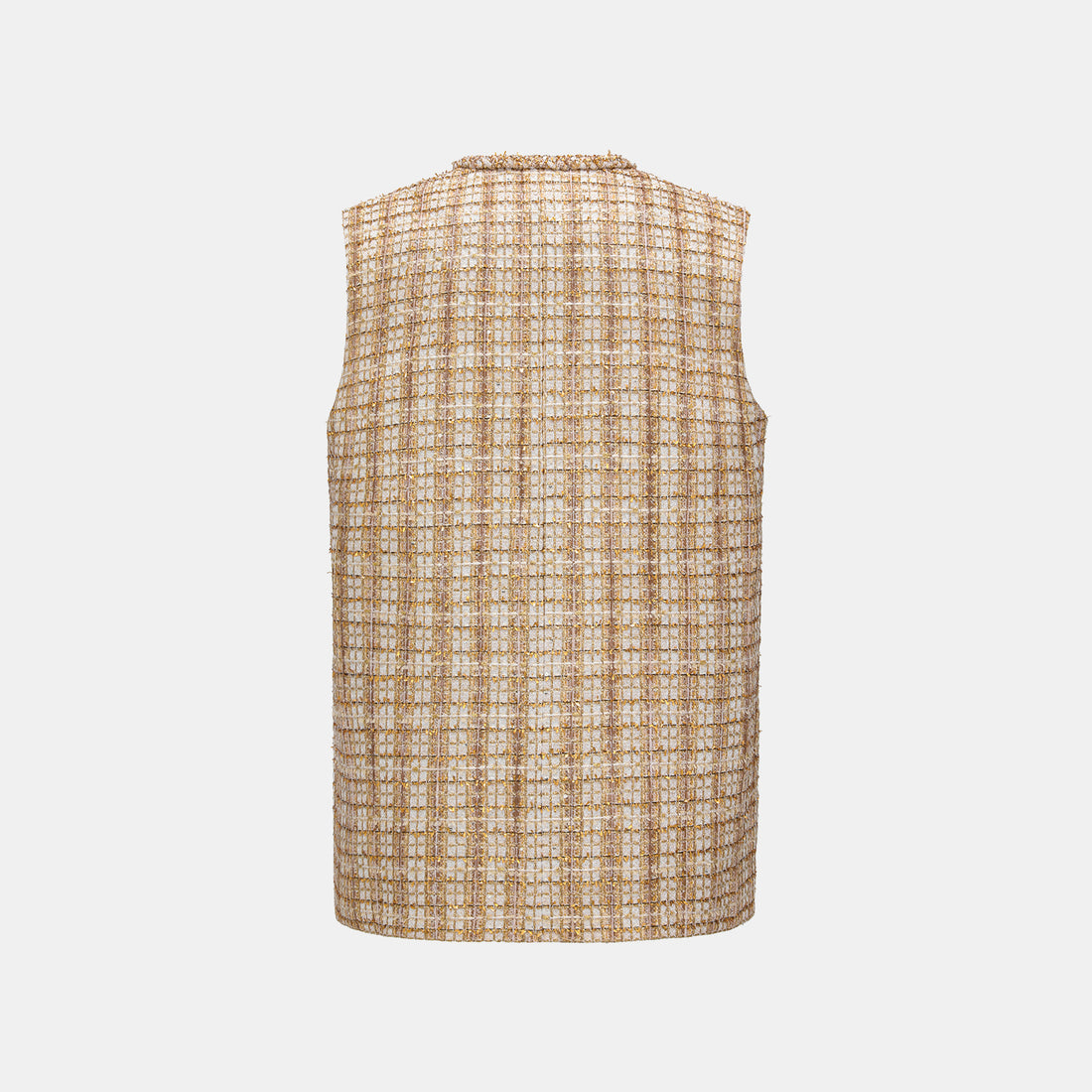 "Sloane Ave." 法國頂級縷金工藝蕾絲花呢馬甲背心—Versailles Chanson凡爾賽香頌