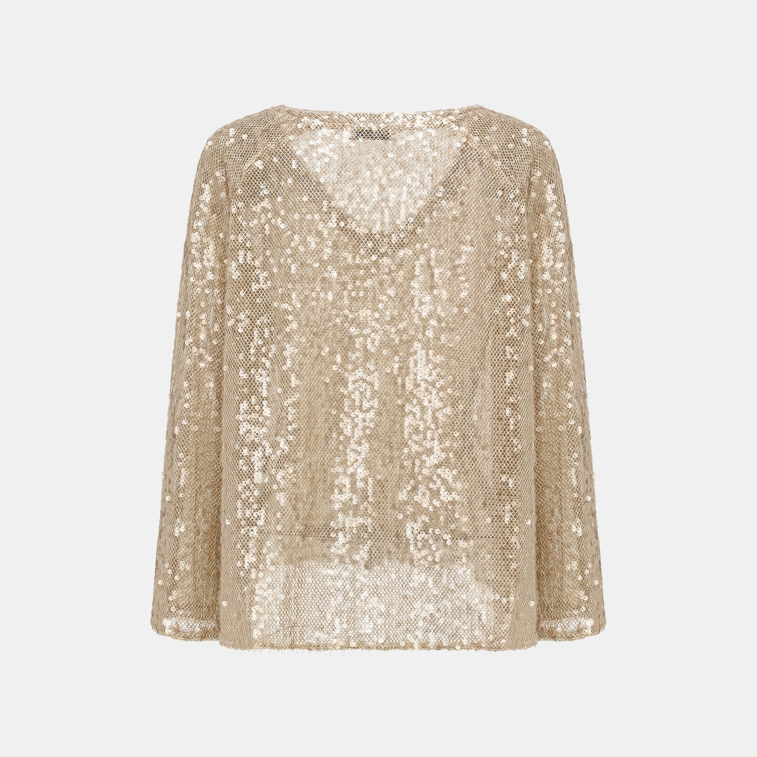 “Daytime Party.” 粼波光藝針織V領上衣