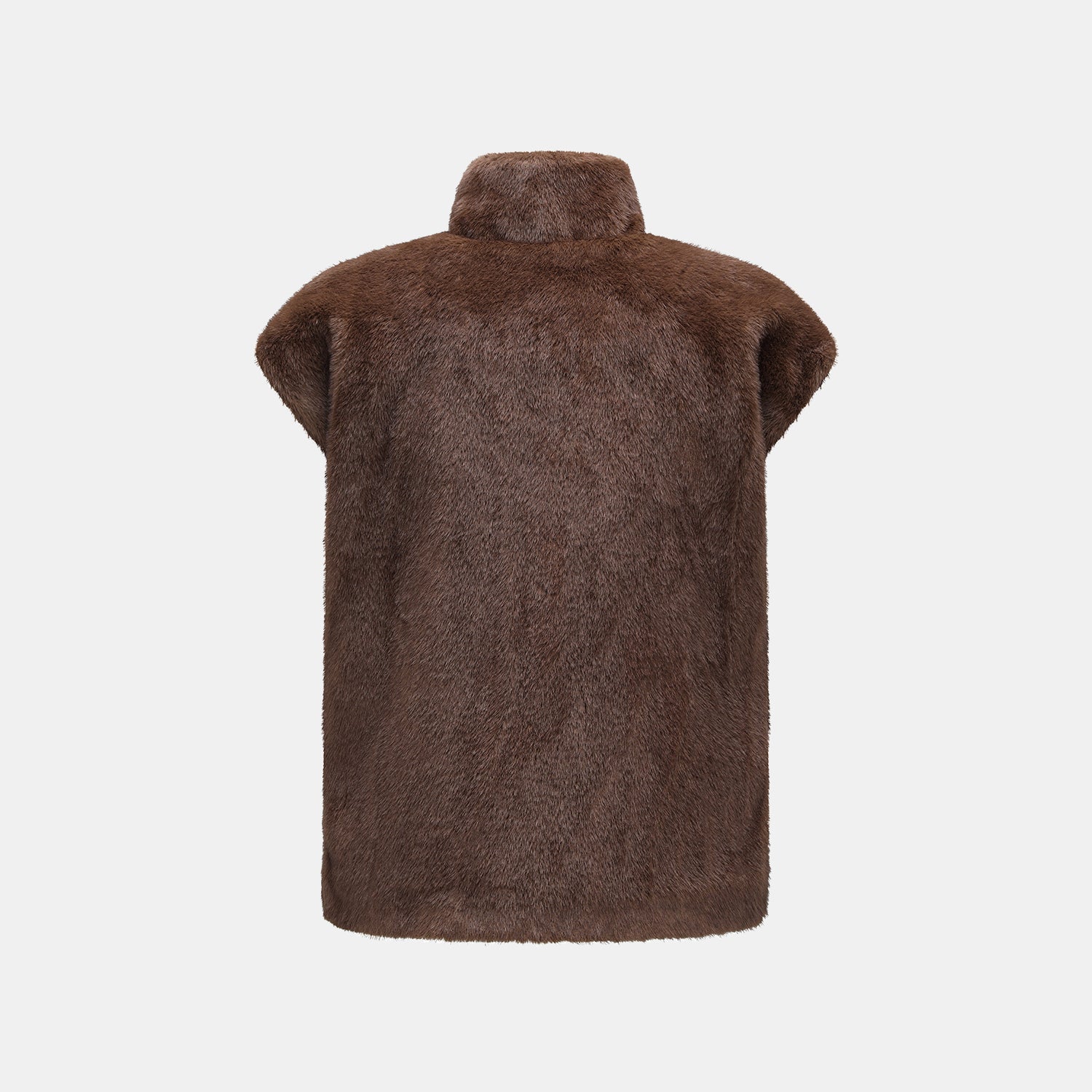 “Imperial Gala” 柔奢霧絨環保皮草國風馬甲外套—Velvet Mink錦貂流華