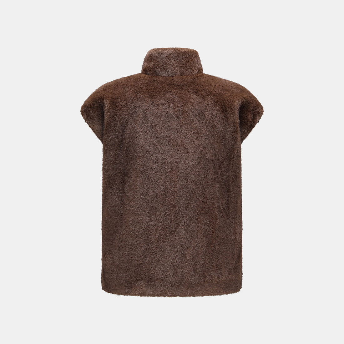 “Imperial Gala” 柔奢霧絨環保皮草國風馬甲外套—Velvet Mink錦貂流華