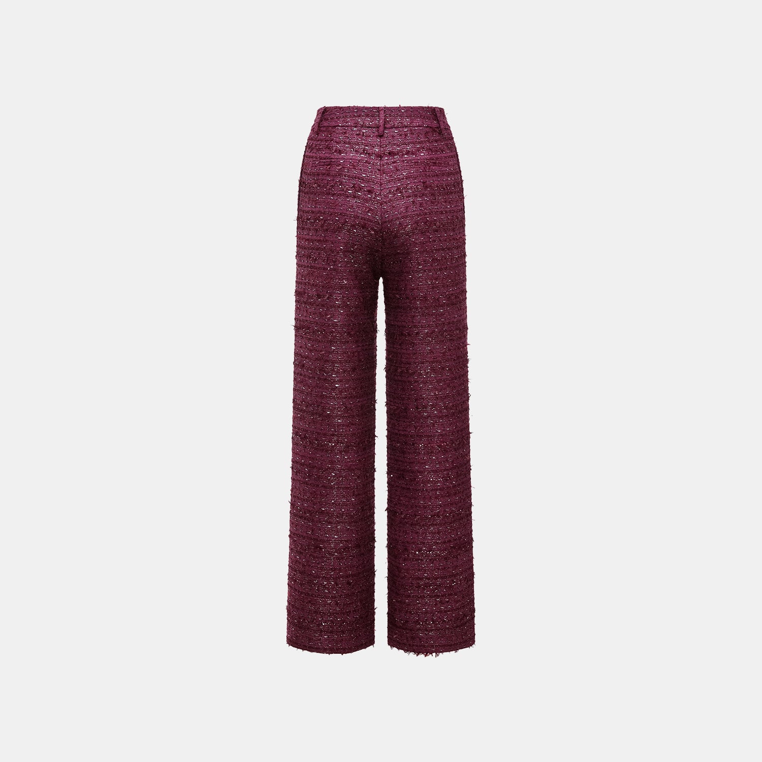 “Westminister Weekdays” 輕薄花呢立體剪裁寬褲- Romance