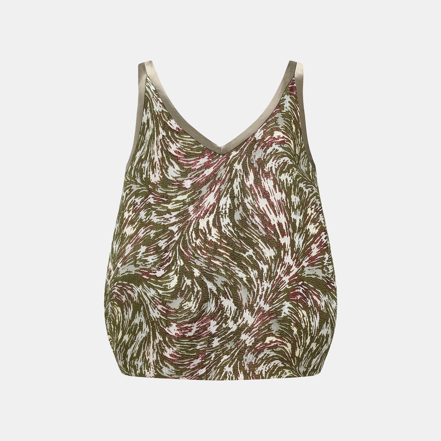 "Imperial Garden Teatime" 義大利提花輕國風拼接背心—春游致興