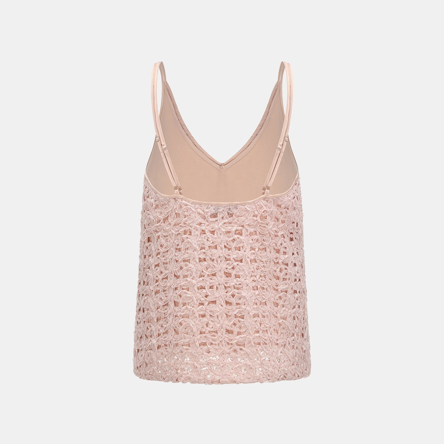 “Sloane Ave."繞畫織藝鏤花蕾絲細肩帶背心—Rose Reverie織夢玫瑰