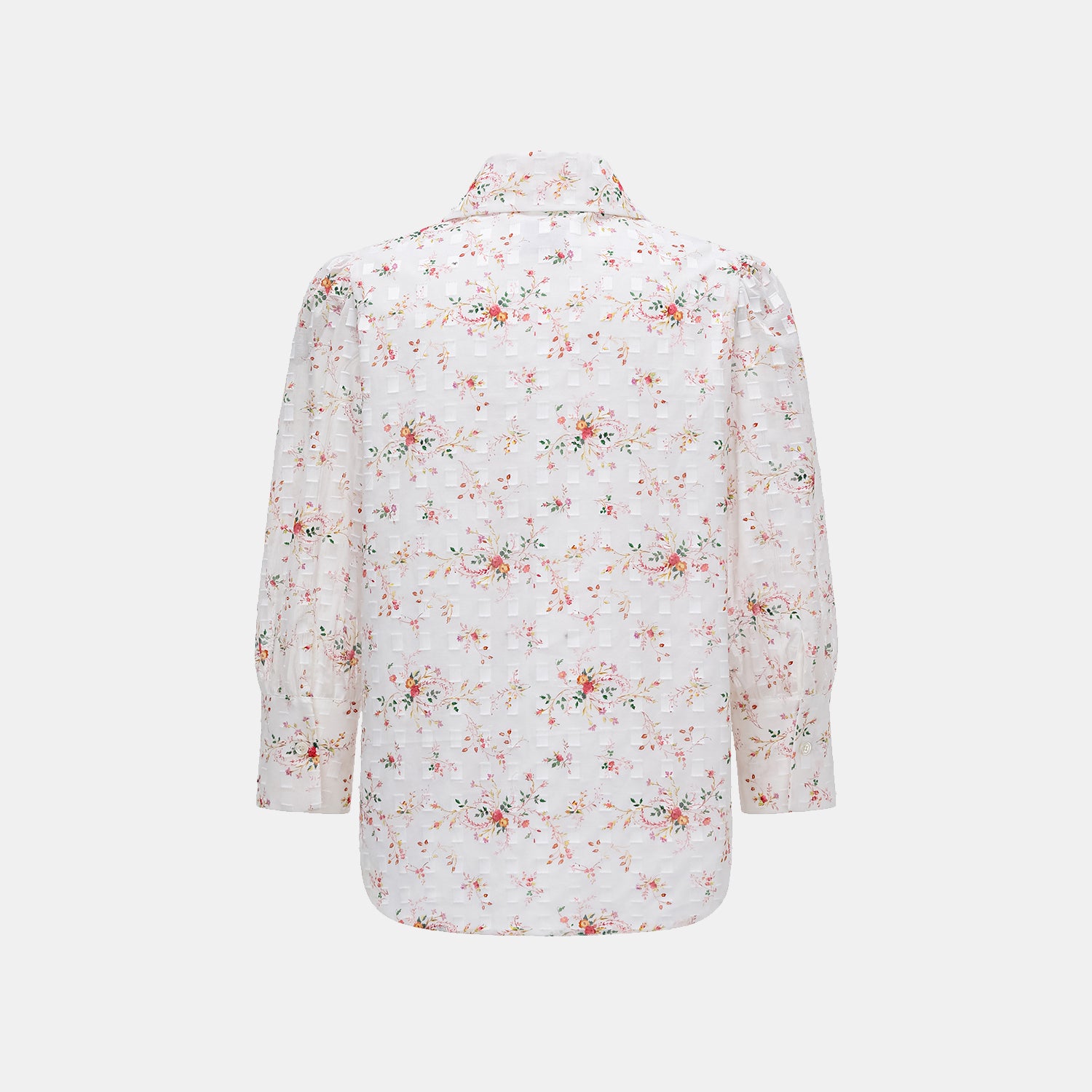 “慵懶俏麗”特殊工藝印花襯衫