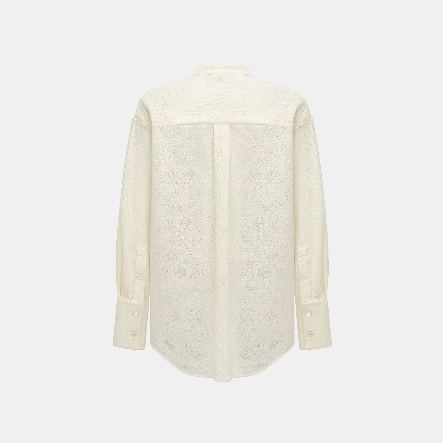 "慵倚春意" 羊毛提花工藝中式針織套裝—秋瓷映雪