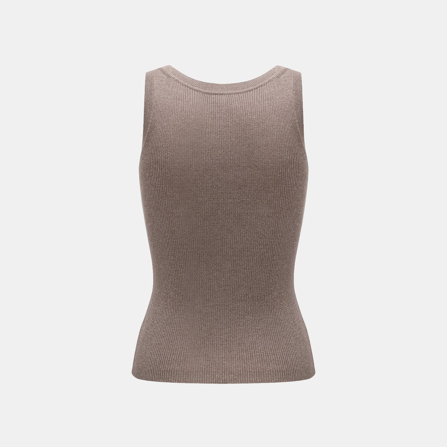 "Summer Diary" 涼感三醋酸喀什米爾針織背心—Mocca