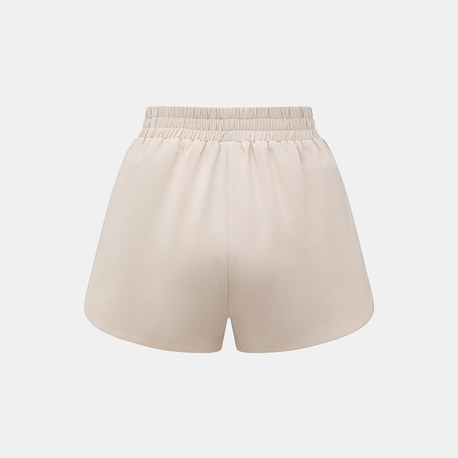 “Easy-go Chic” 肌理醋酸西裝罩衫/短褲套裝—Beige