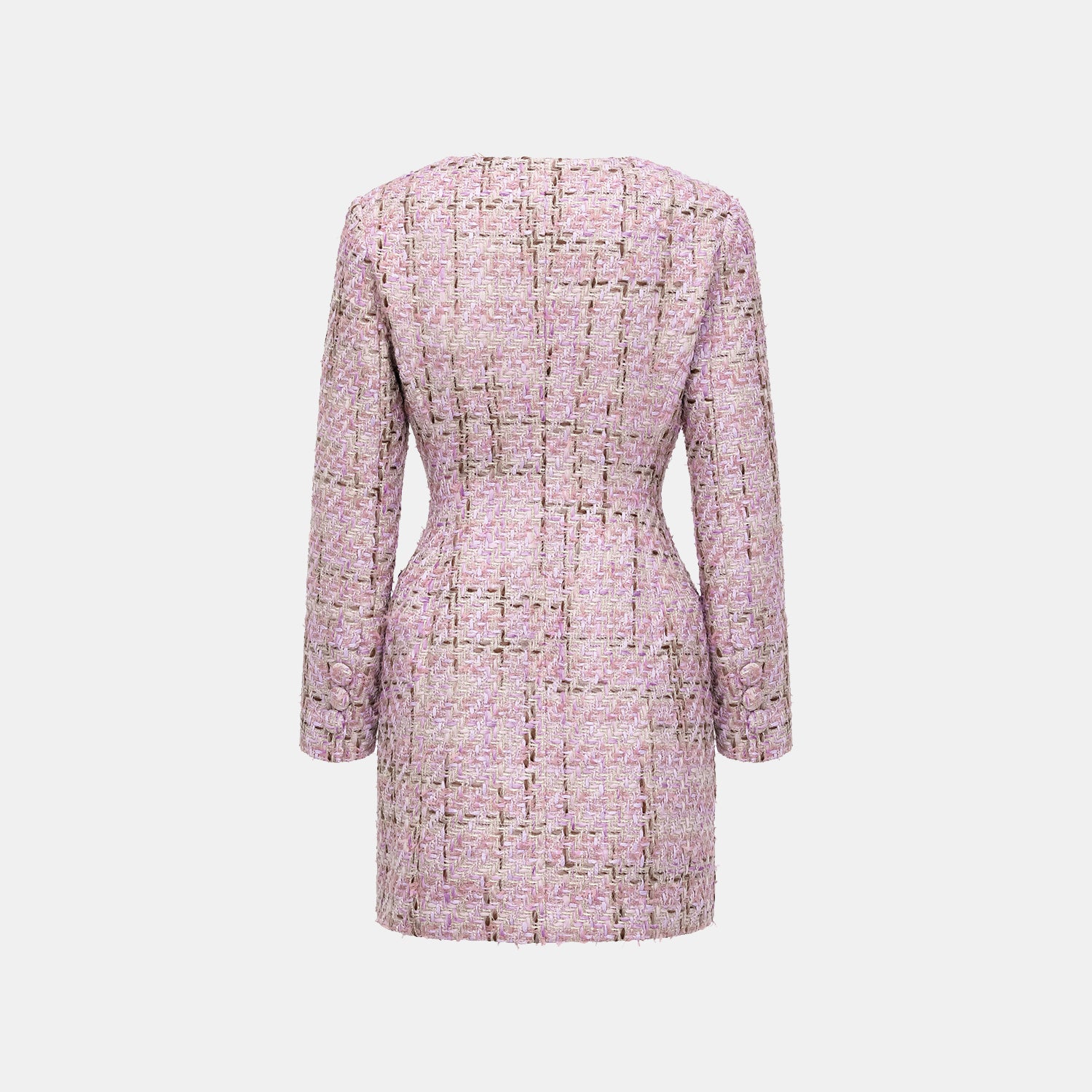 “Mayfair date night ” 羊毛花呢立體剪裁洋裝—Blossom