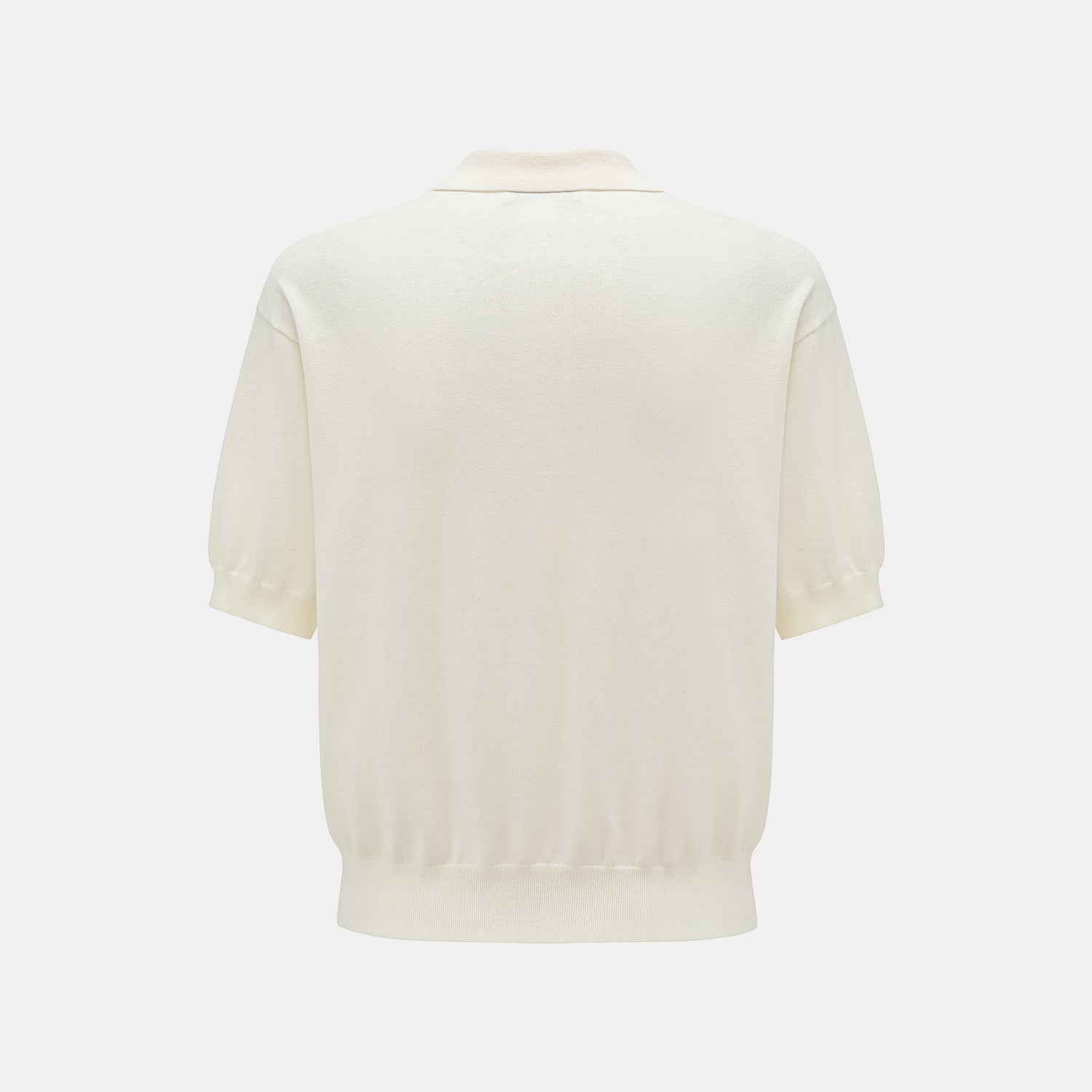 “春意” 立體刺綉工藝蠶絲針織輕國風休閒上衣—Ivory