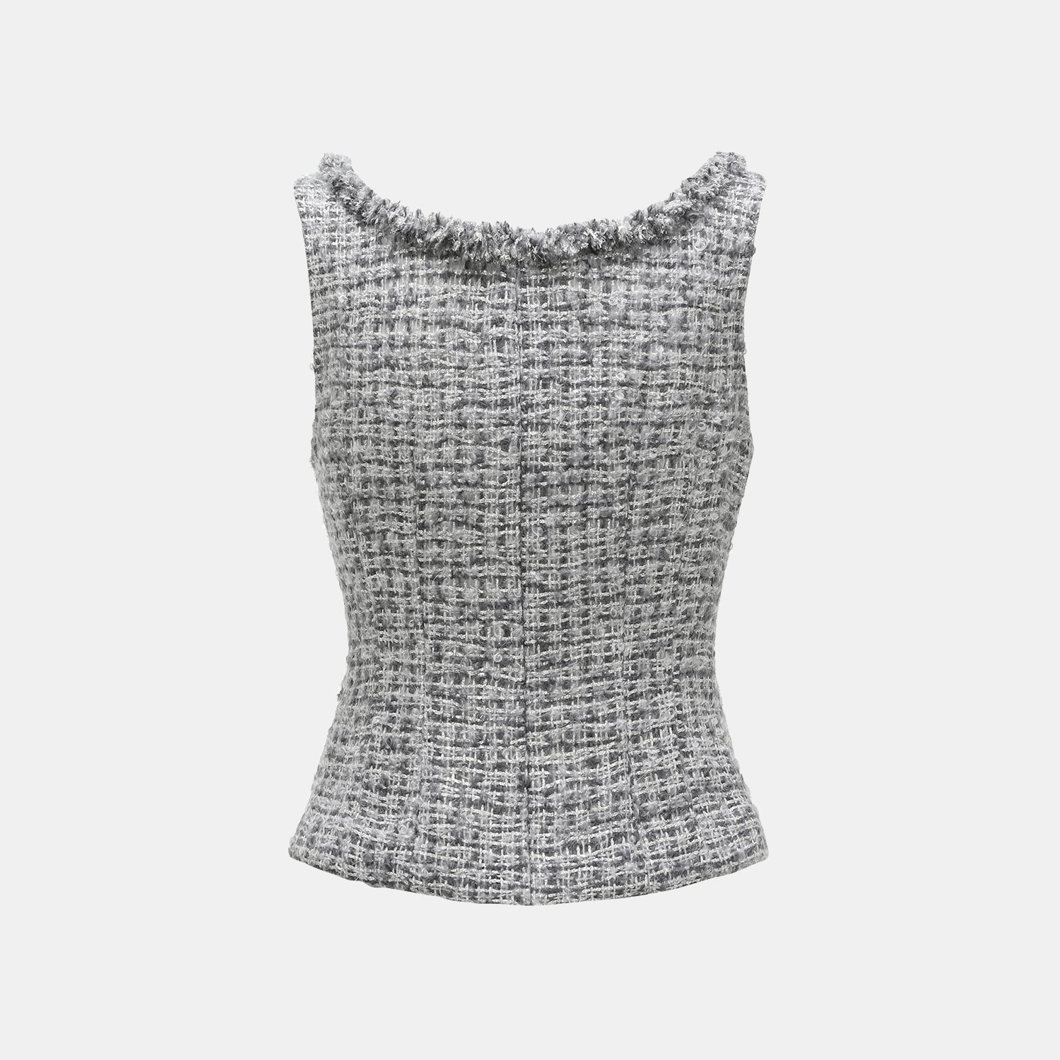 “Breeze boucle" 英國頂級輕薄花呢背心—Starlit Smoke