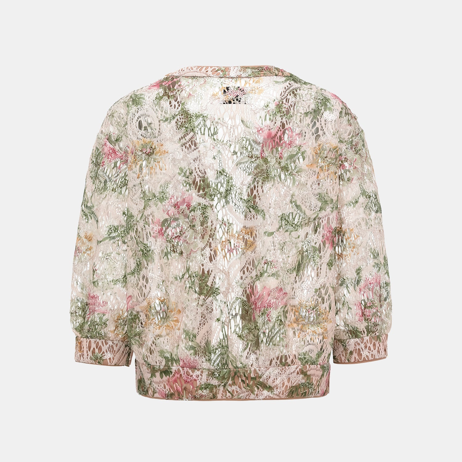 "Imperial Garden Teatime" 義大利奢華畫繡蕾絲開衫—春曦呢喃