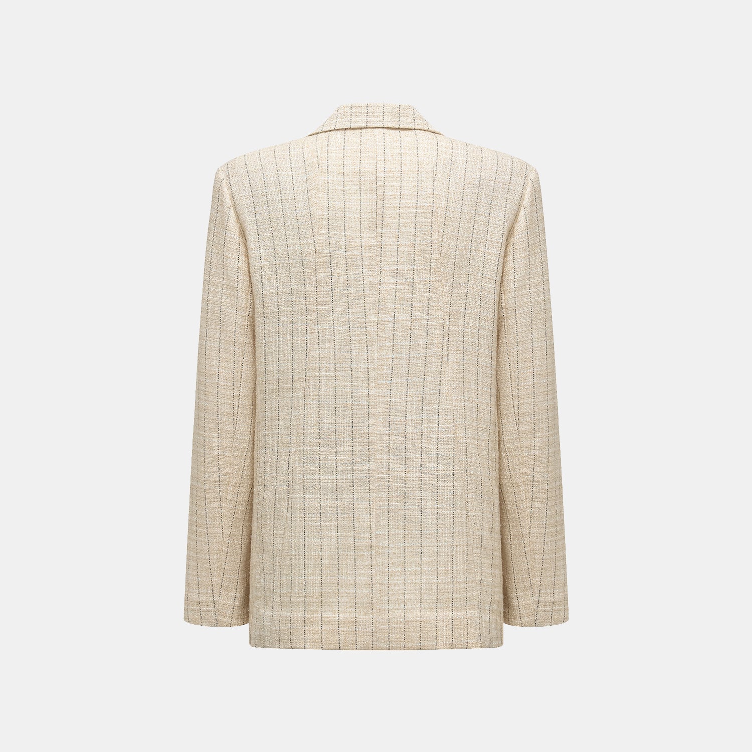 "Westminster Weekdays" 輕薄花呢oversized西裝外套—Vanilla Soufflé