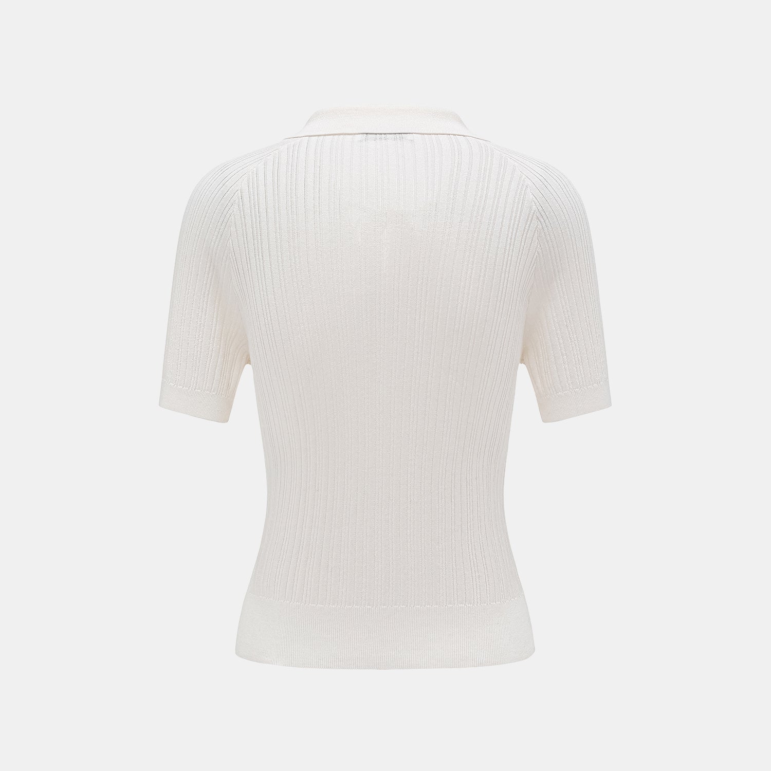 “By Inch." 蠶絲針織綁帶上衣—Pearl Whisper 珍珠絮語