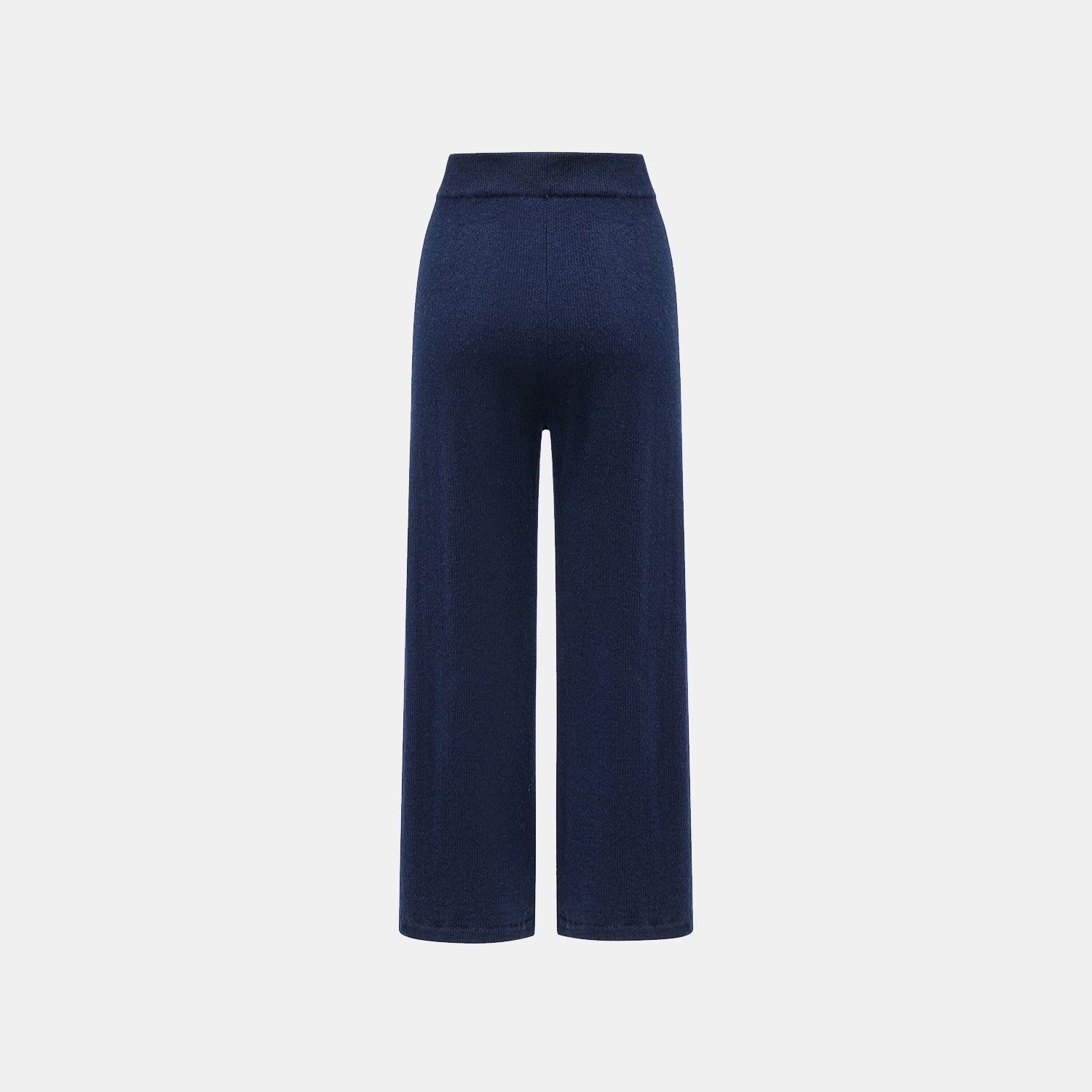 “Winter Diary” 100% Cashmere 重磅立體打褶闊腿褲—藍