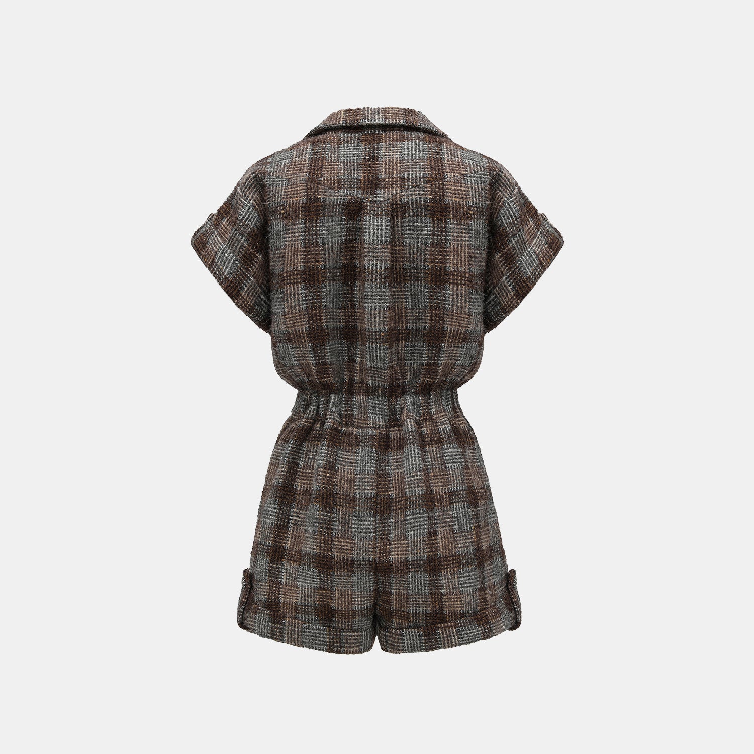 “Weekend At Monaco."絨織格紋細霜織點花呢連身褲—Midnight Montmartre午夜蒙馬特