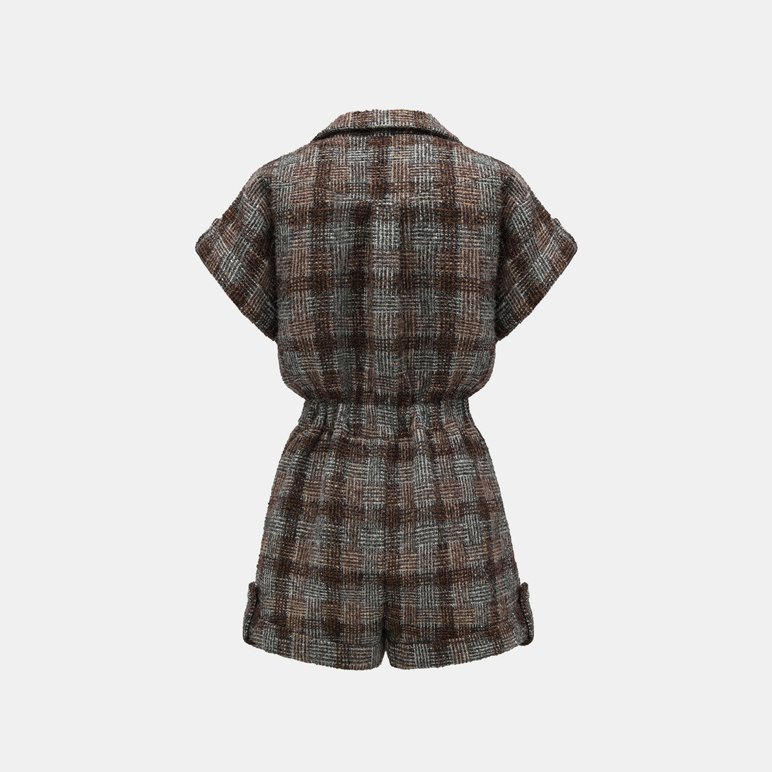 “Weekend At Monaco."絨織格紋細霜織點花呢連身褲—Midnight Montmartre午夜蒙馬特