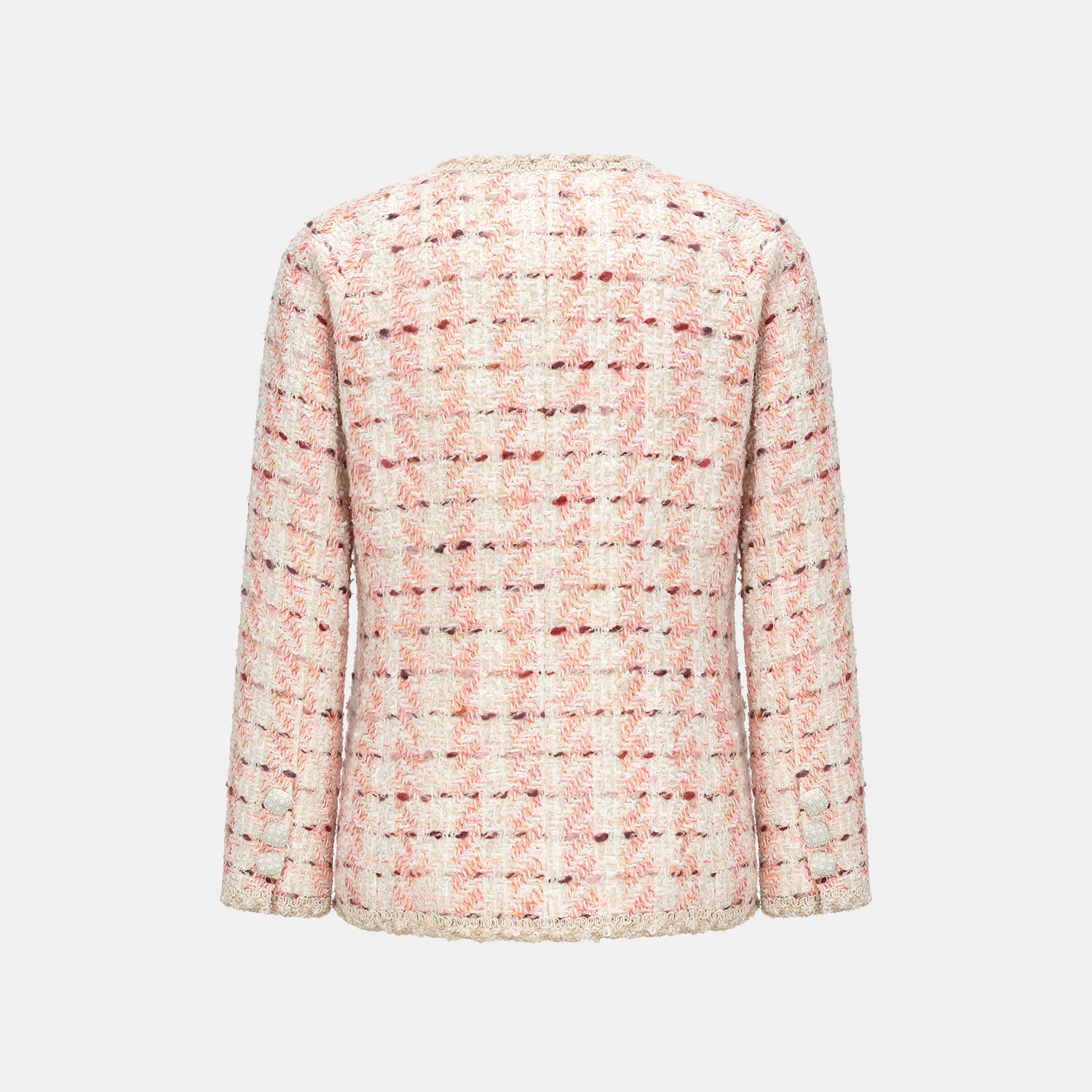 “Brunch at Ritz” 經典No.4花呢外套—Pink Waffle