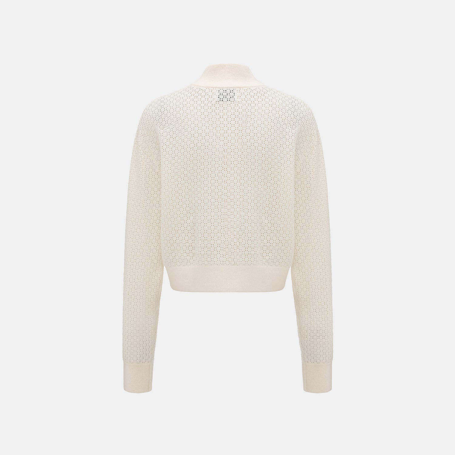 "Summer diary." Cashmere浮燦點織花眼工藝針織外套—Lumen of Summer夏澄微光