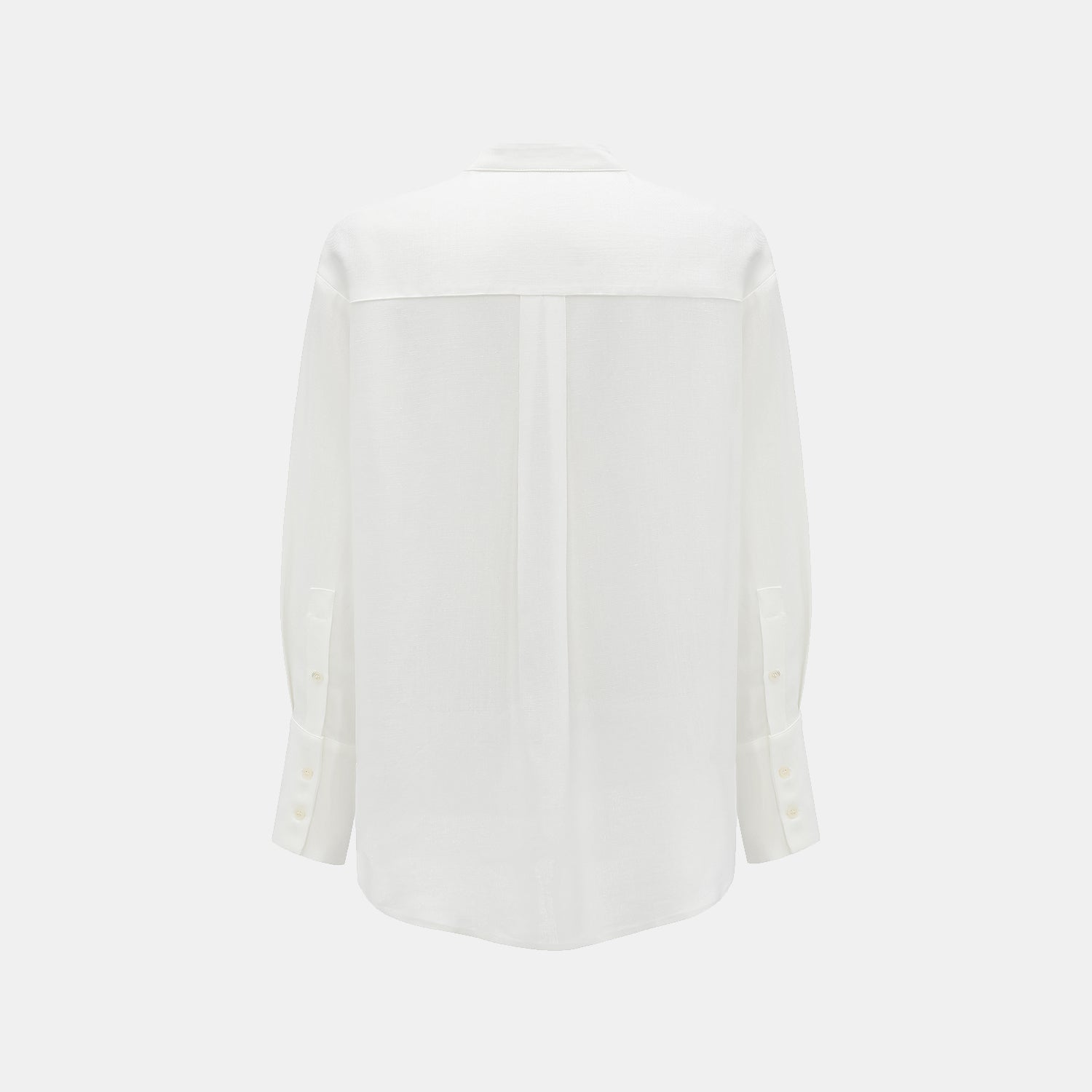 “知性時刻” 特殊絲竹肌理工藝醋酸襯衫—晨羽