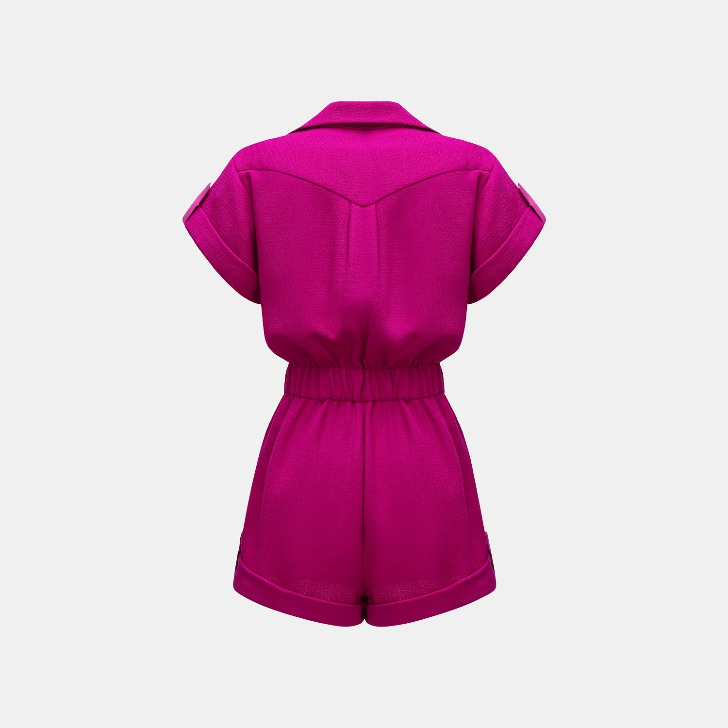 "The Top" 英國頂級雙面縐紗連身褲—Fuchsia