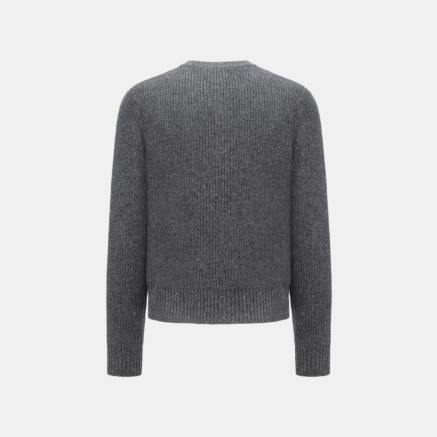 “Winter Diary” 100%Cashmere浮雕緞繡星點針織外套—Cedar Smoke雪松煙衫