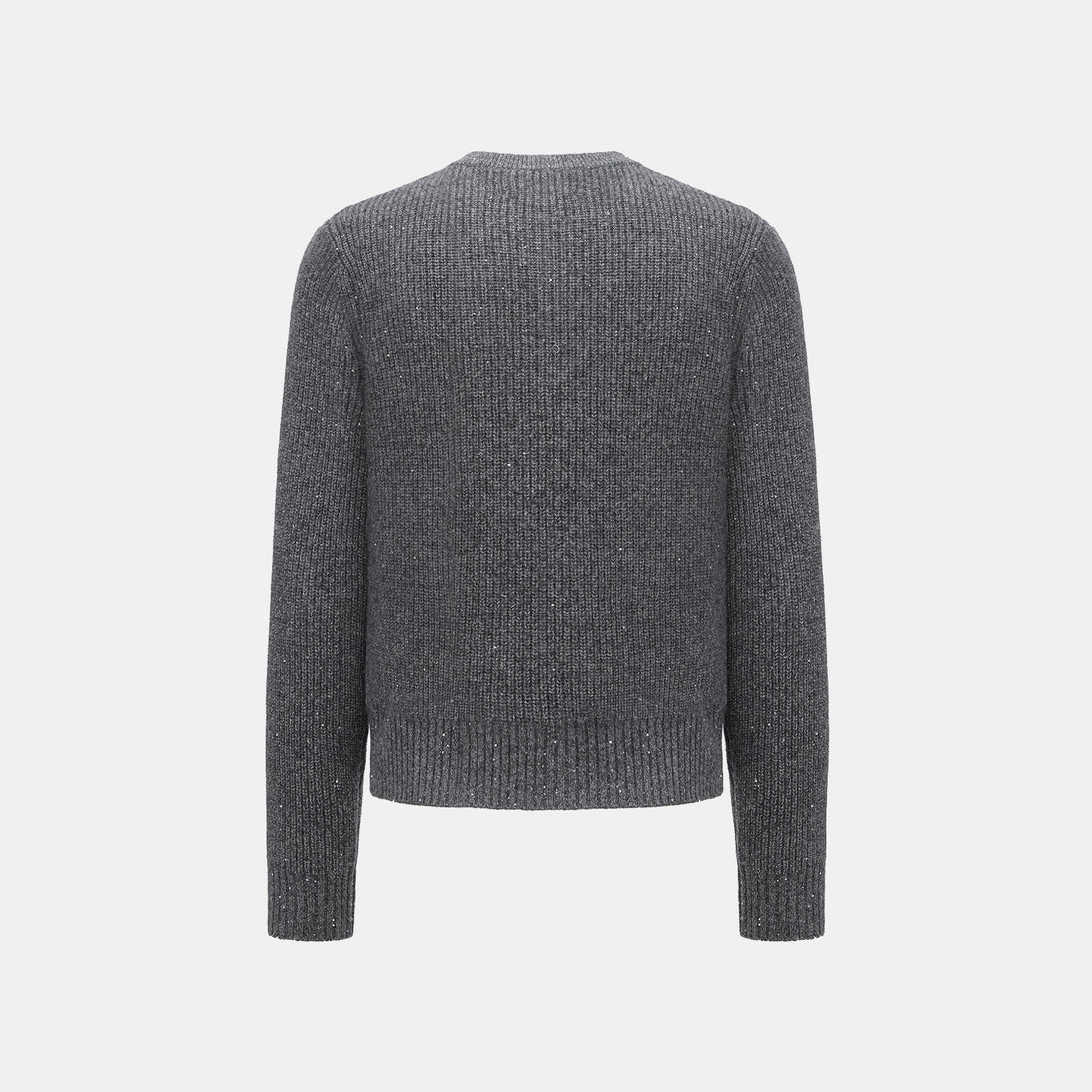 “Winter Diary” 100%Cashmere浮雕緞繡星點針織外套—Cedar Smoke雪松煙衫