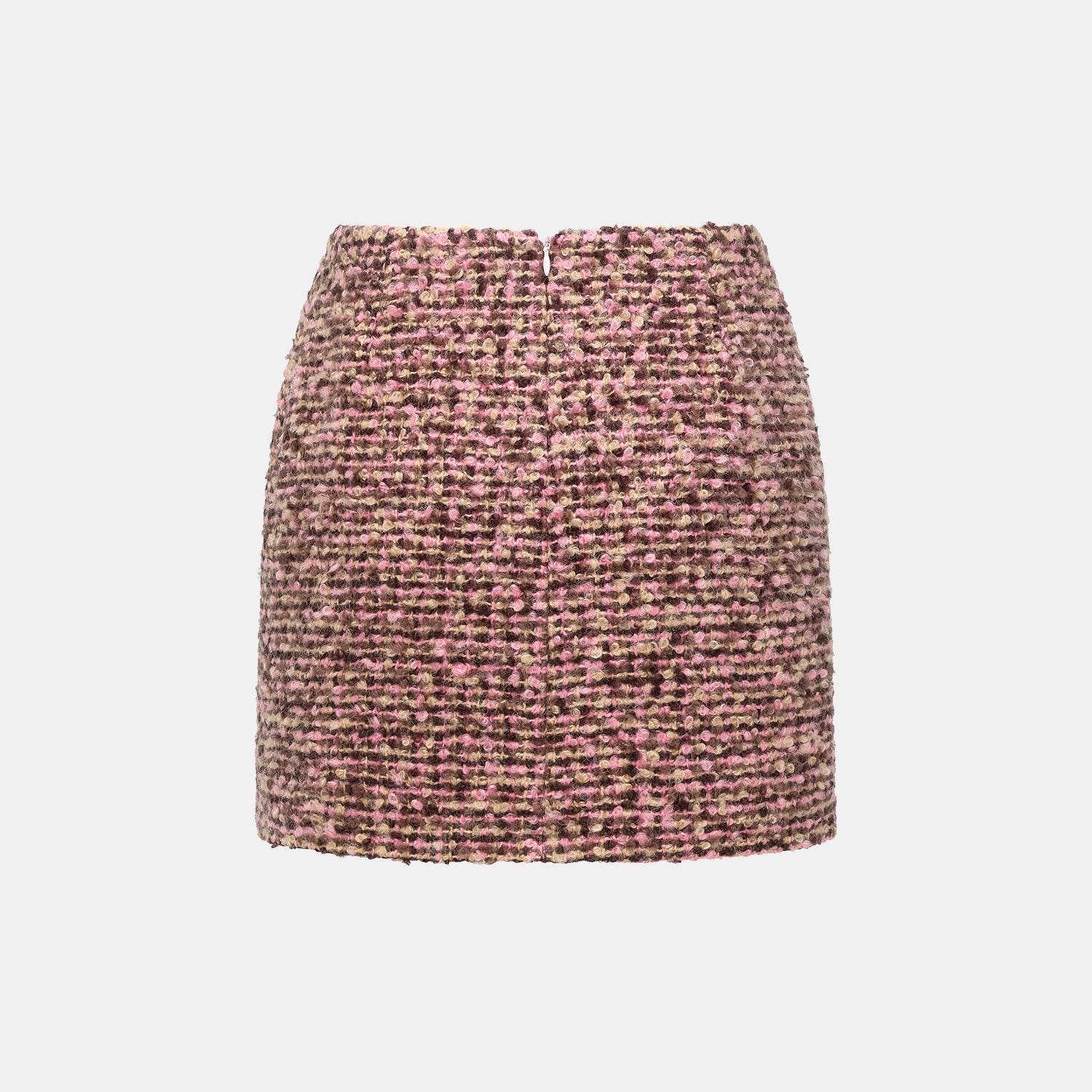 "Afternoon in Los Angeles" Tweed Skirt—Cinnamon Roll 