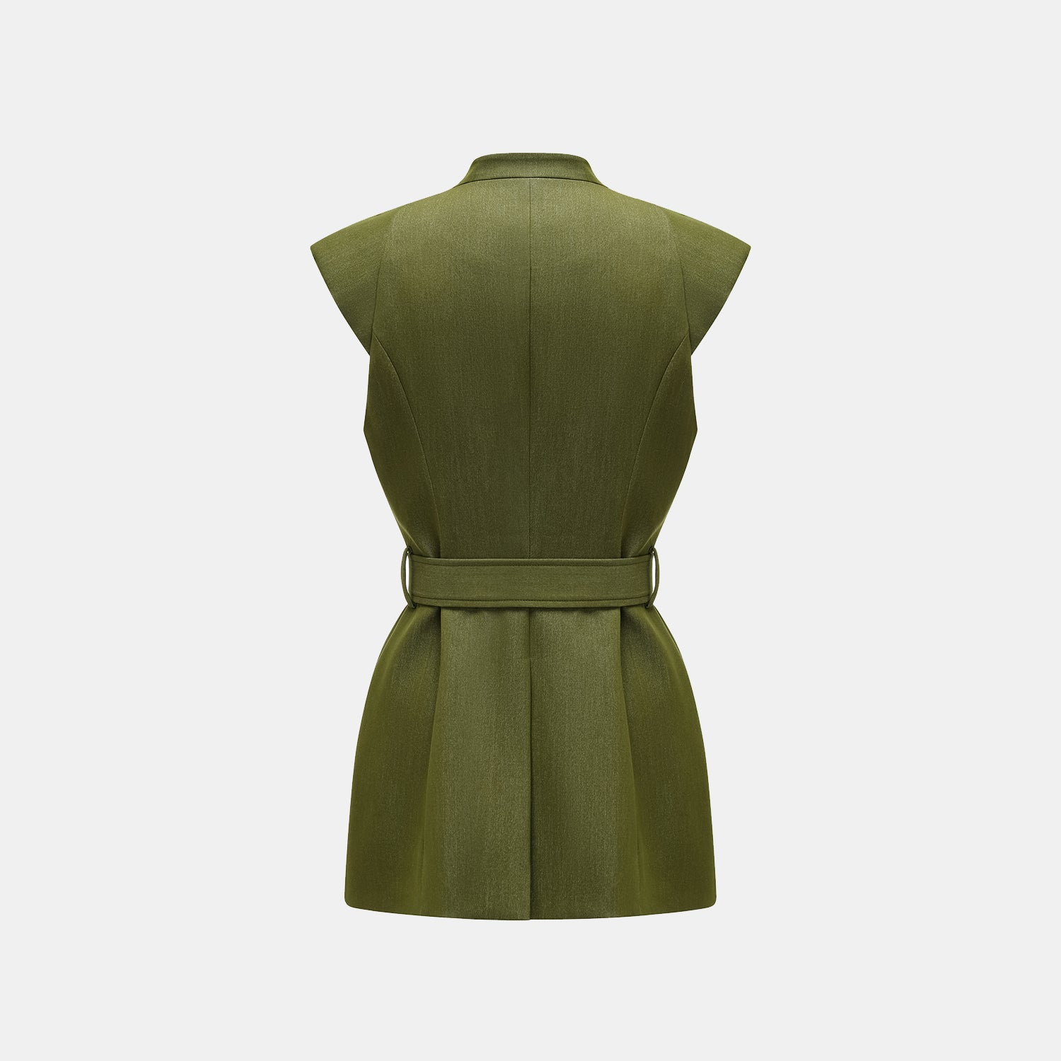 "Weekend at Monaco." 義大利肌理面料狩獵馬甲背心—Pistachio