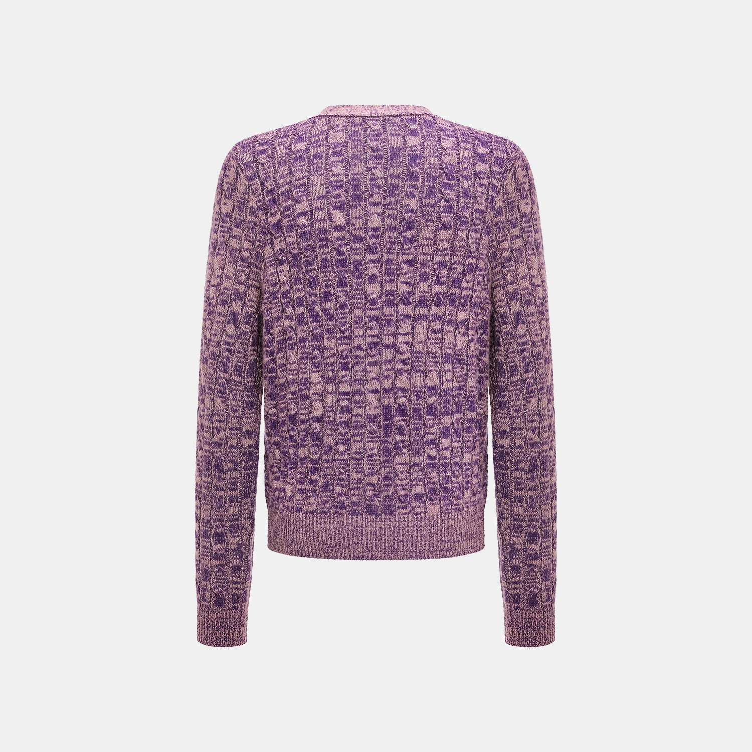 “Winter diary.” 100% Cashmere 亮片麻花編織針織開衫—Charm