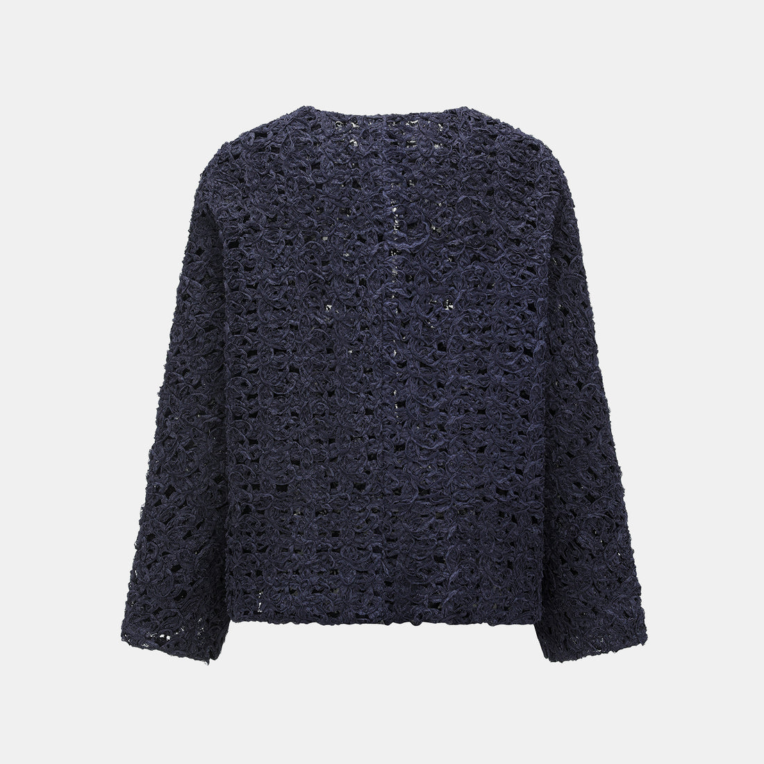 “Sloane Ave."繞畫織藝鏤花蕾絲外套—Indigo Ballad布爾藍調