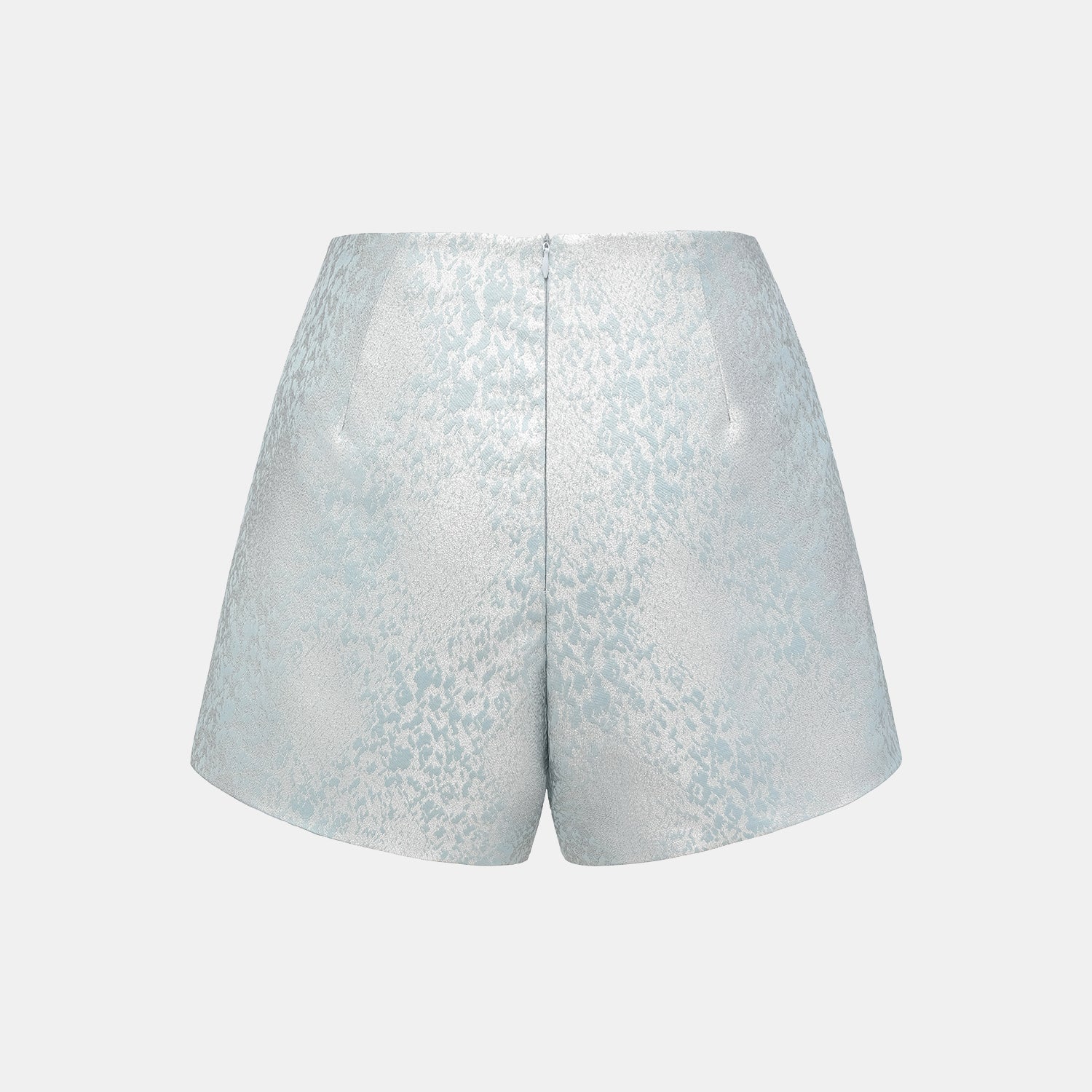 "春意"西班牙提花工藝提花短褲—影藍浮光