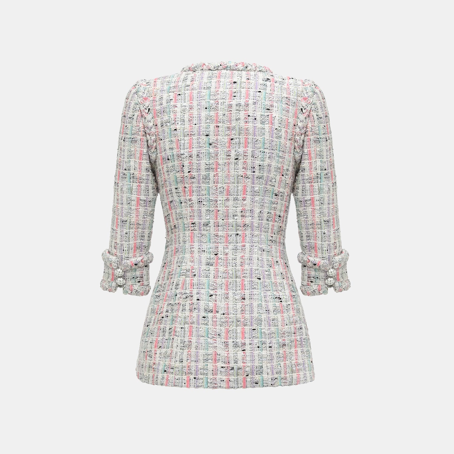 "Arcade of CherJoy Atelier." 法國夏日輕薄花呢高級訂製立體剪裁外套