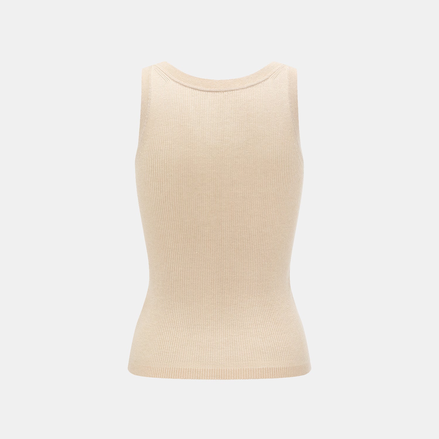 "Summer Diary" 涼感三醋酸喀什米爾針織背心—Beige